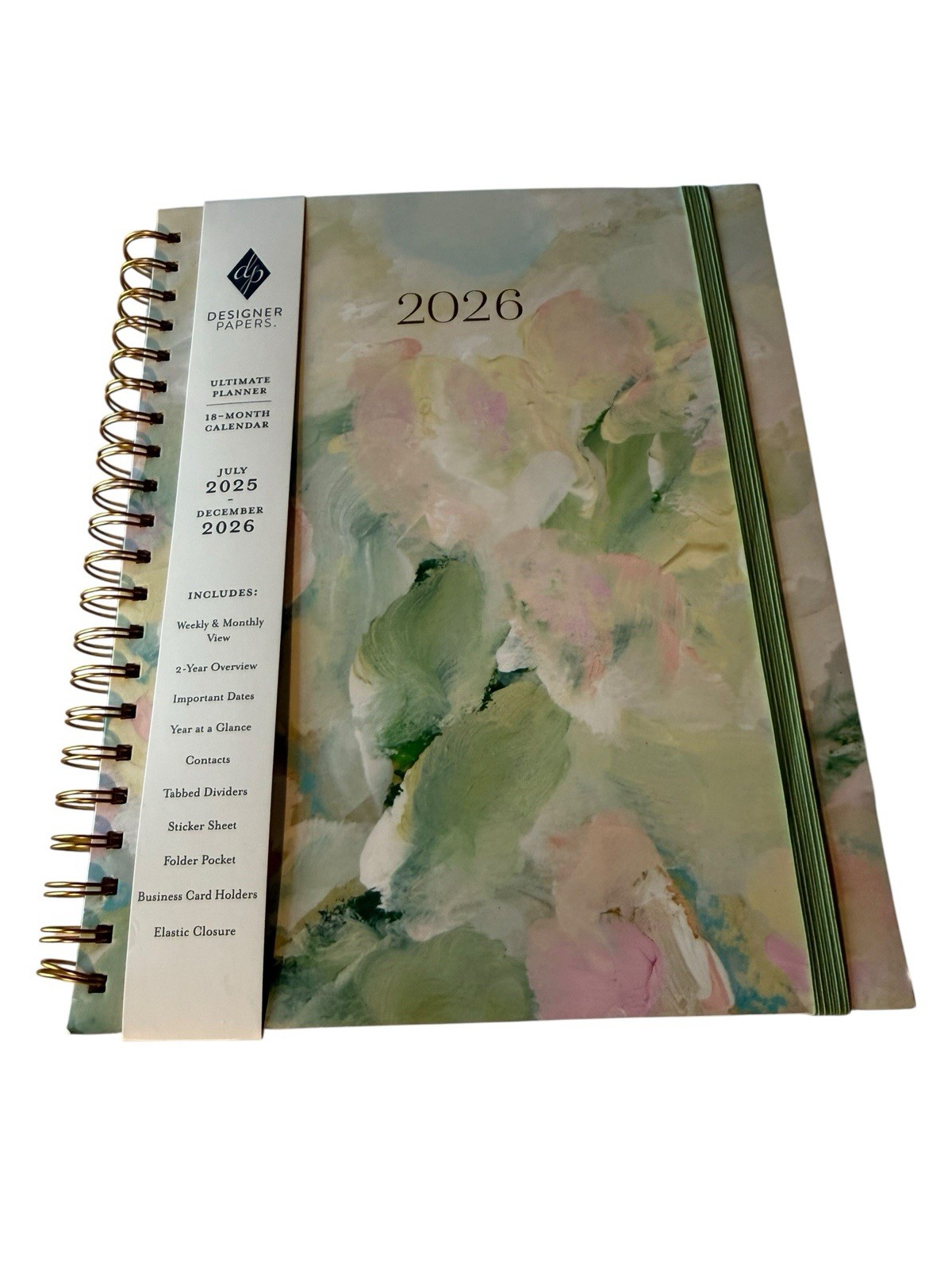 New Designer Papers Ultimate Planner Pastels Tab Dividers 11 X 8.5 Weekly View