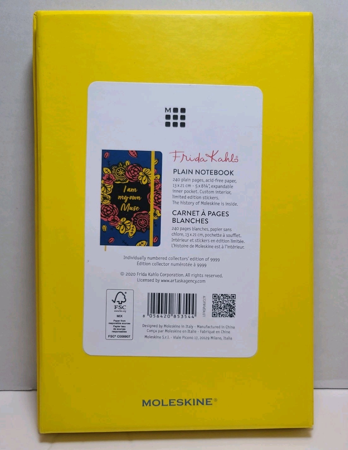 BRAND NEW Moleskine Frida Kahlo Collector’s Box Edition Blue Version 8572/9999