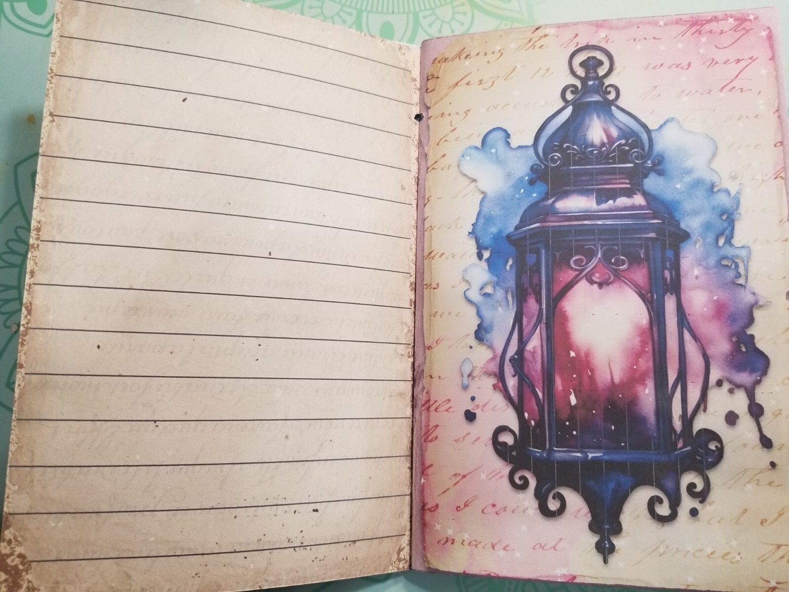 Junk Journal Booklet “NATURAL MAJICK” HANDMADE Cards, Pockets Ephemera Halloween