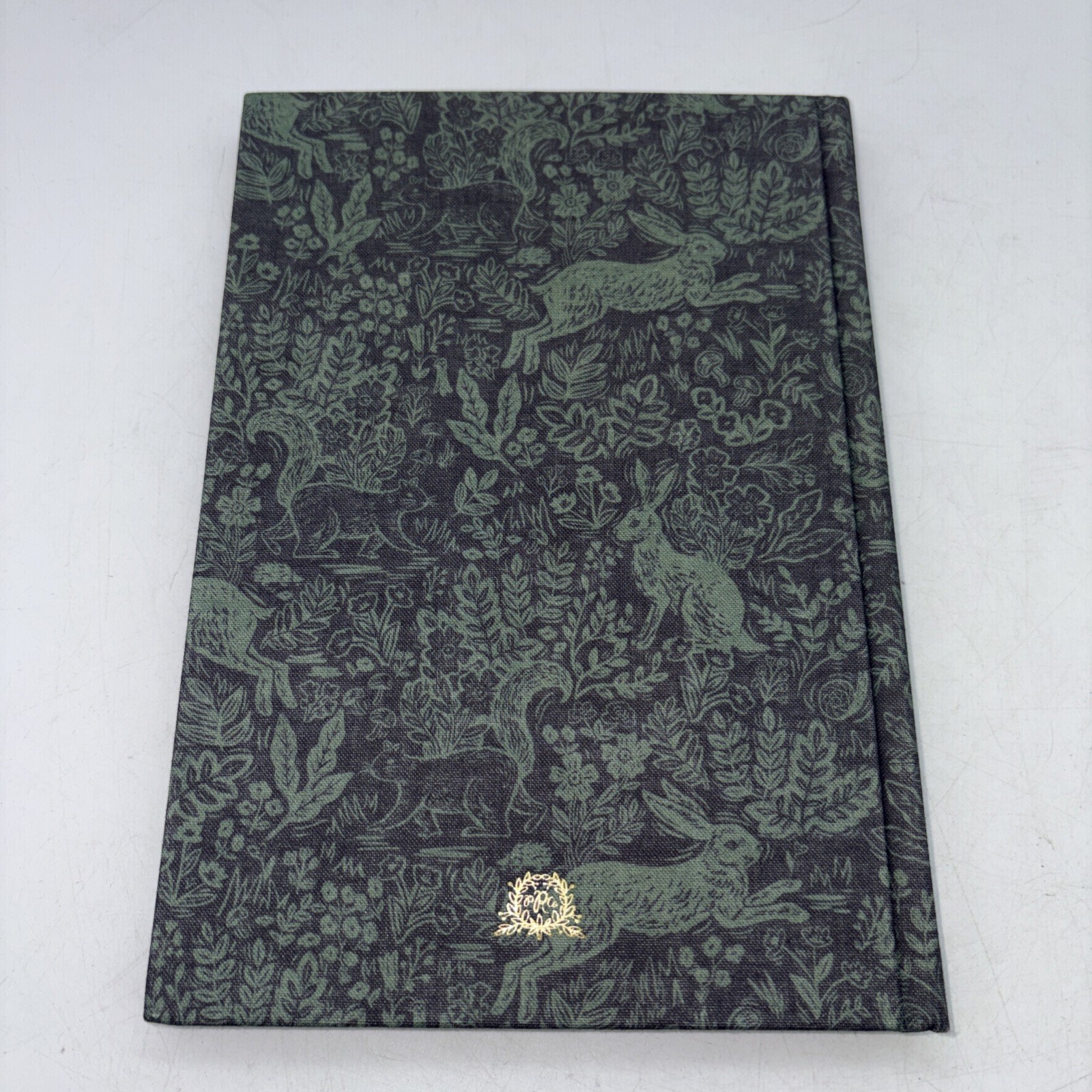Rifle Paper Co Garden Rabbit Green Fabric Journal 144 Ruled Pages Hardcover New
