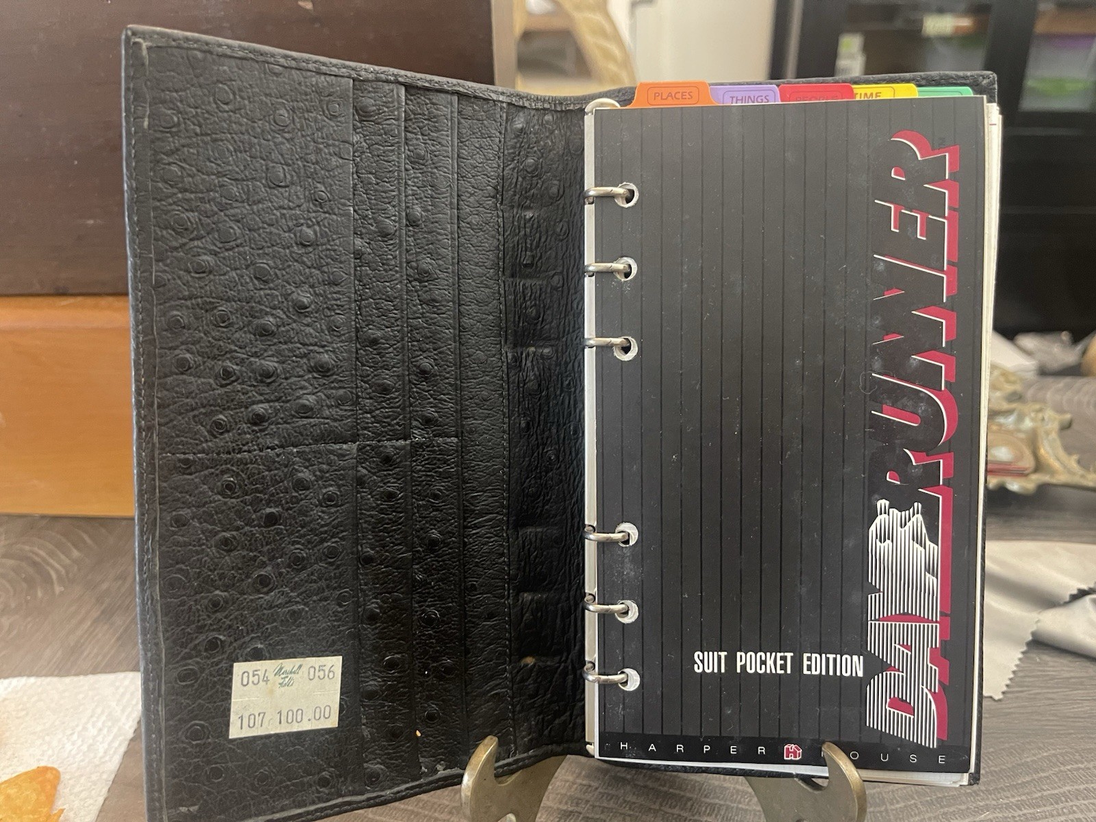 Vintage Day Runner 1987 Ostrich Embossed NOS