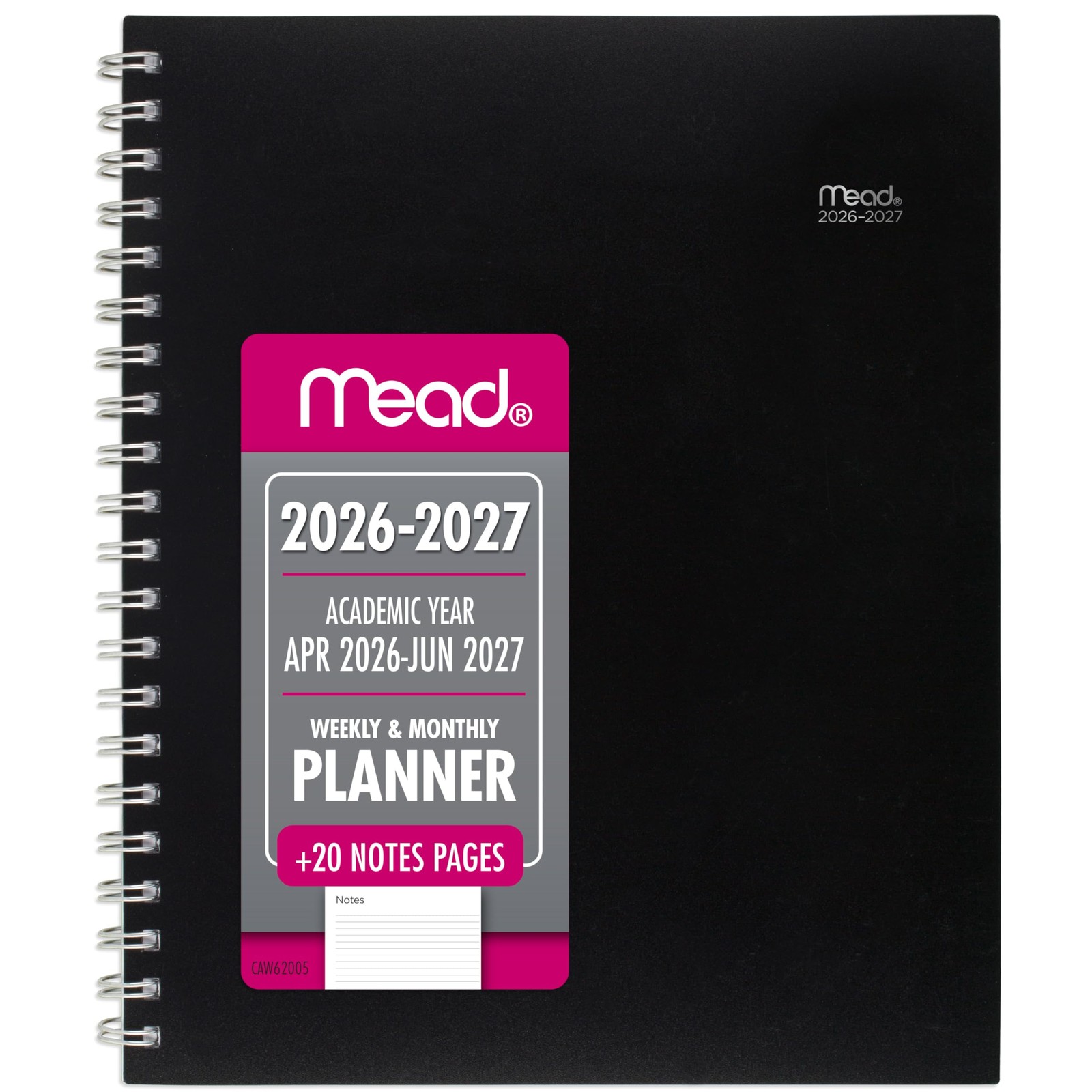 Planner 2026-2027 Weekly & Monthly Academic 15-Month April-June, 8-1/2″ x 11″…