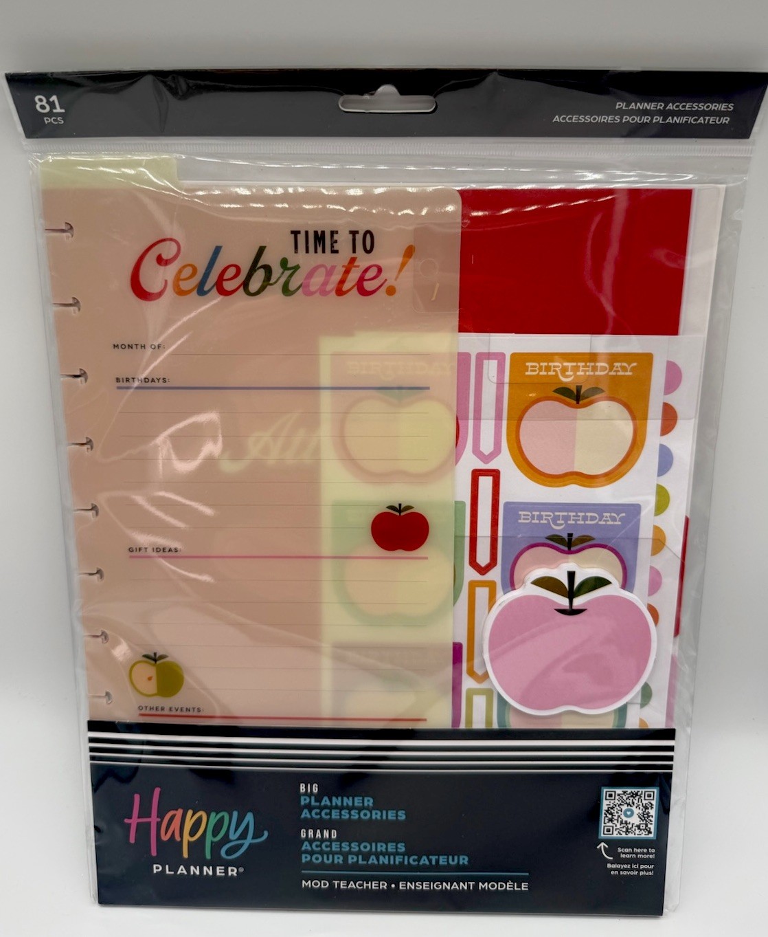 Happy Planner Big Planner Accessories Multicolor 81PCS Set educators teachers