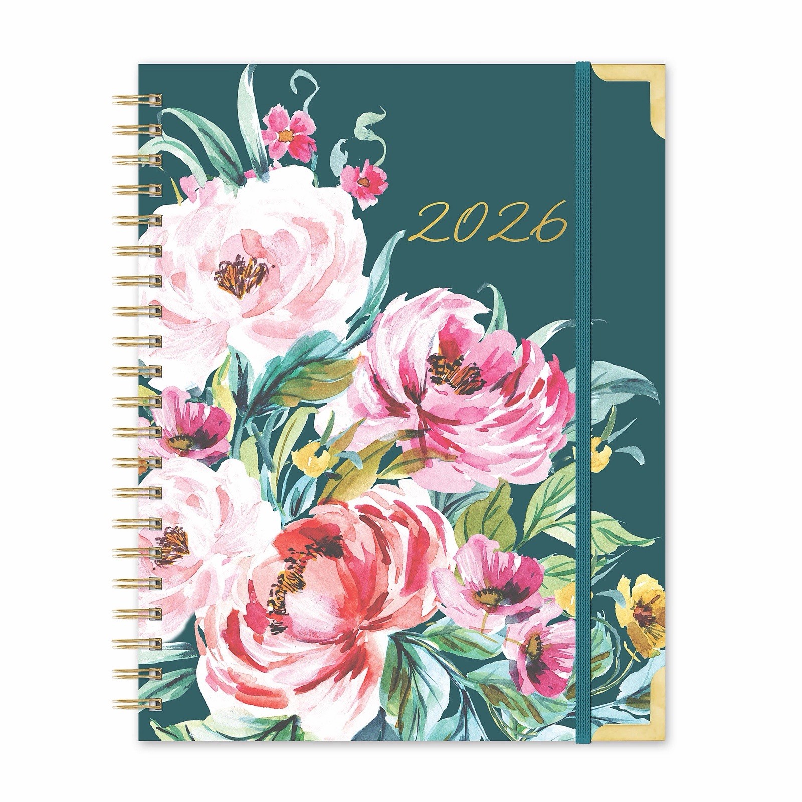 2026 Bella Flora Planner 11×9 Weekly Monthly Spiral Agenda