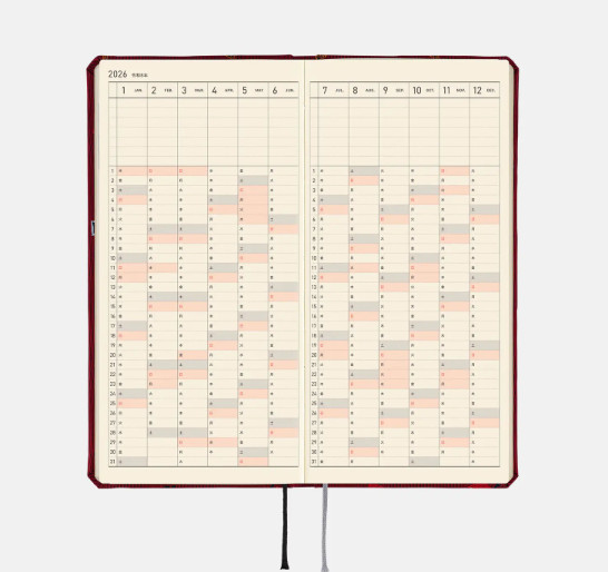 Hobonichi Techo Weeks 2026 Moomin Little My Planner Japanese version Red New