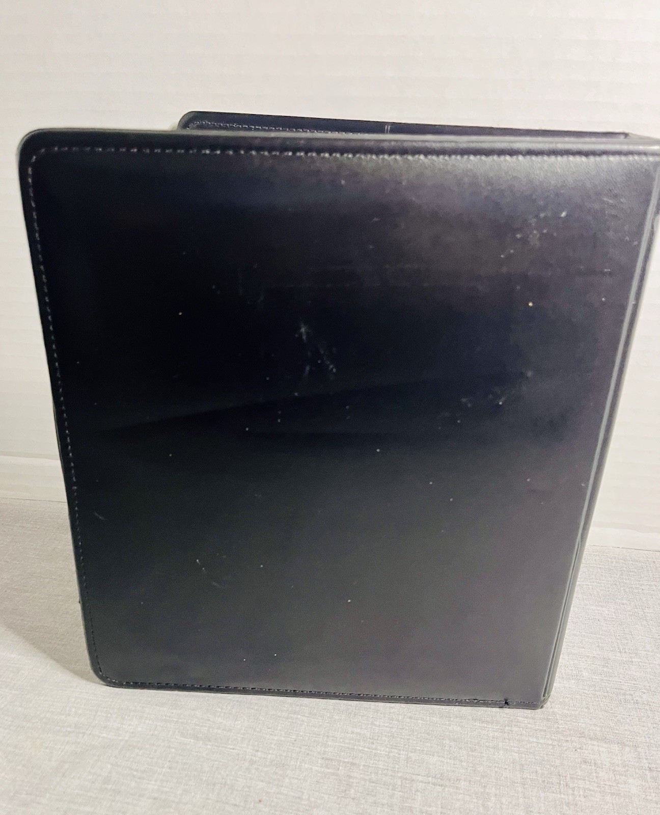 Franklin Covey Quest Classic Leather Open Binder Planner Black 7 Ring 1.5 x 11