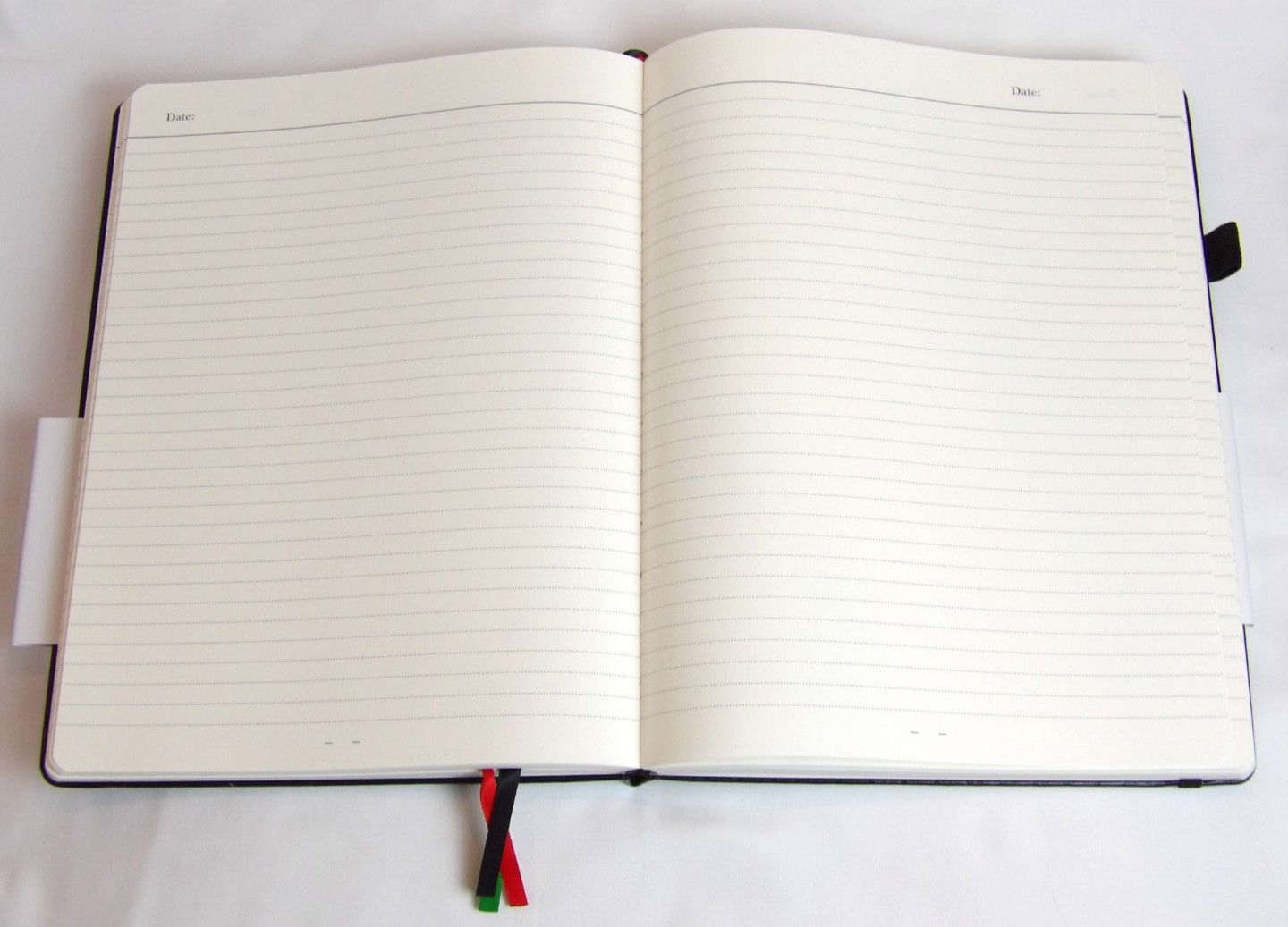 A4 Lined Notebook Hardcover Black – 100GSM High Quality Paper 8.5 x 11 In 320 Pg