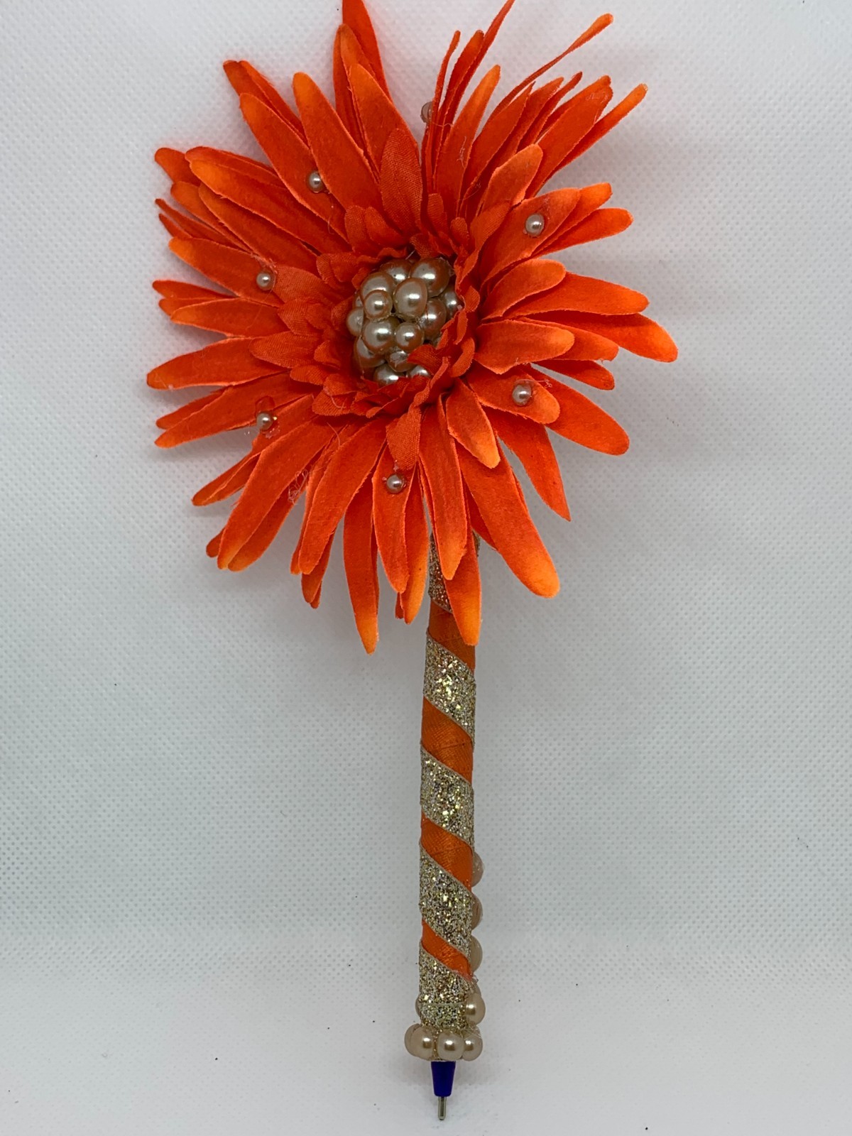 Orange Gerbera Daisy Journal Writing Pen (O12)