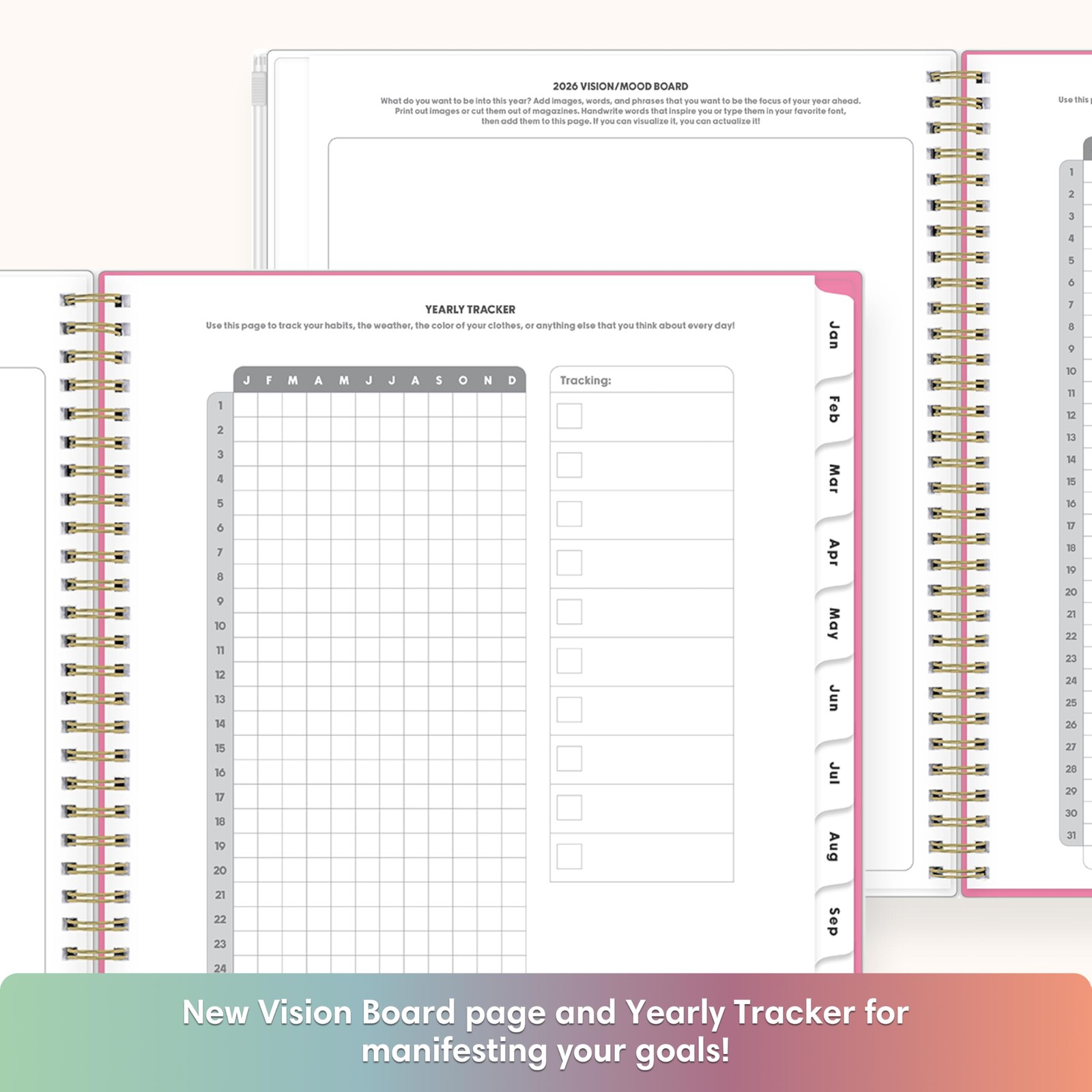 Gen Z 2026 Weekly and Monthly Planner Calendar, January 2026 – December 2026,…