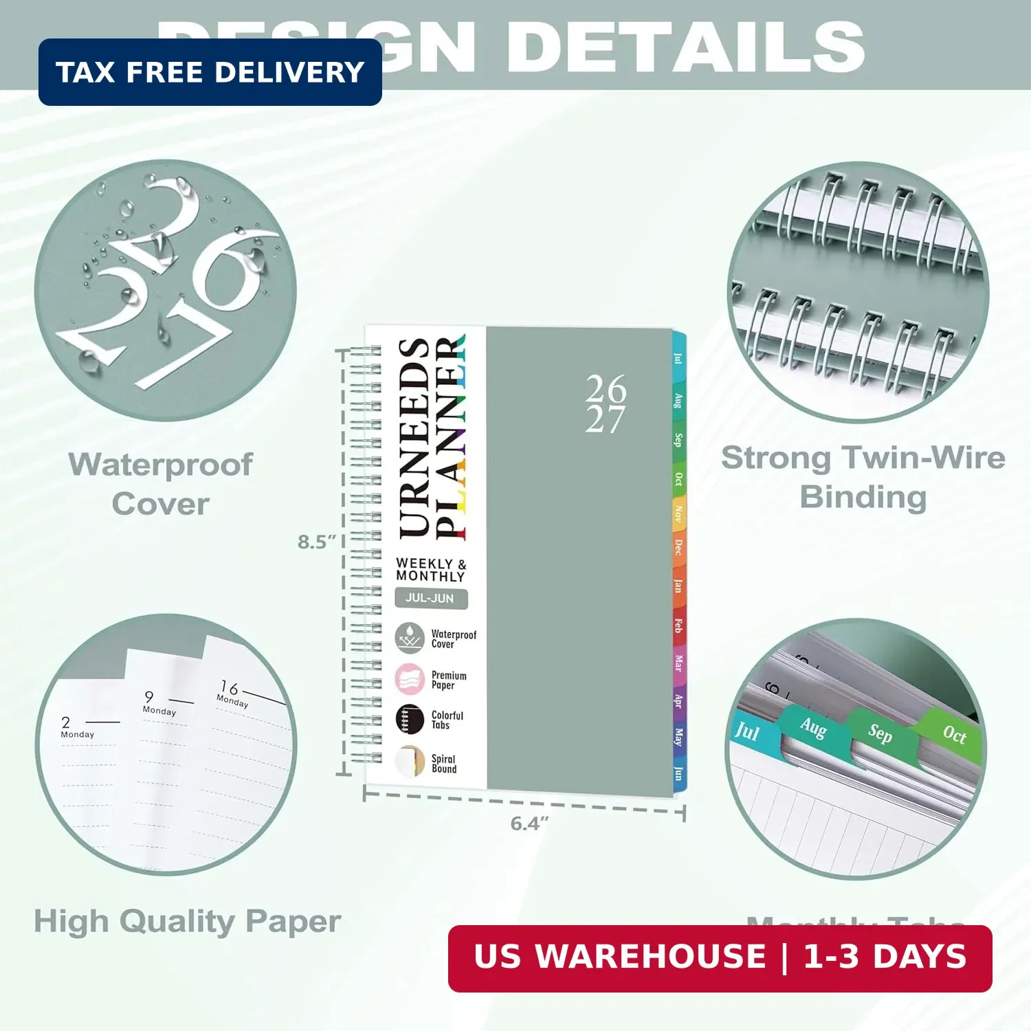 Planner 2026-2027 – 2026-2027 Planner Weekly and Monthly from Jul. 2026 – Jun. 2