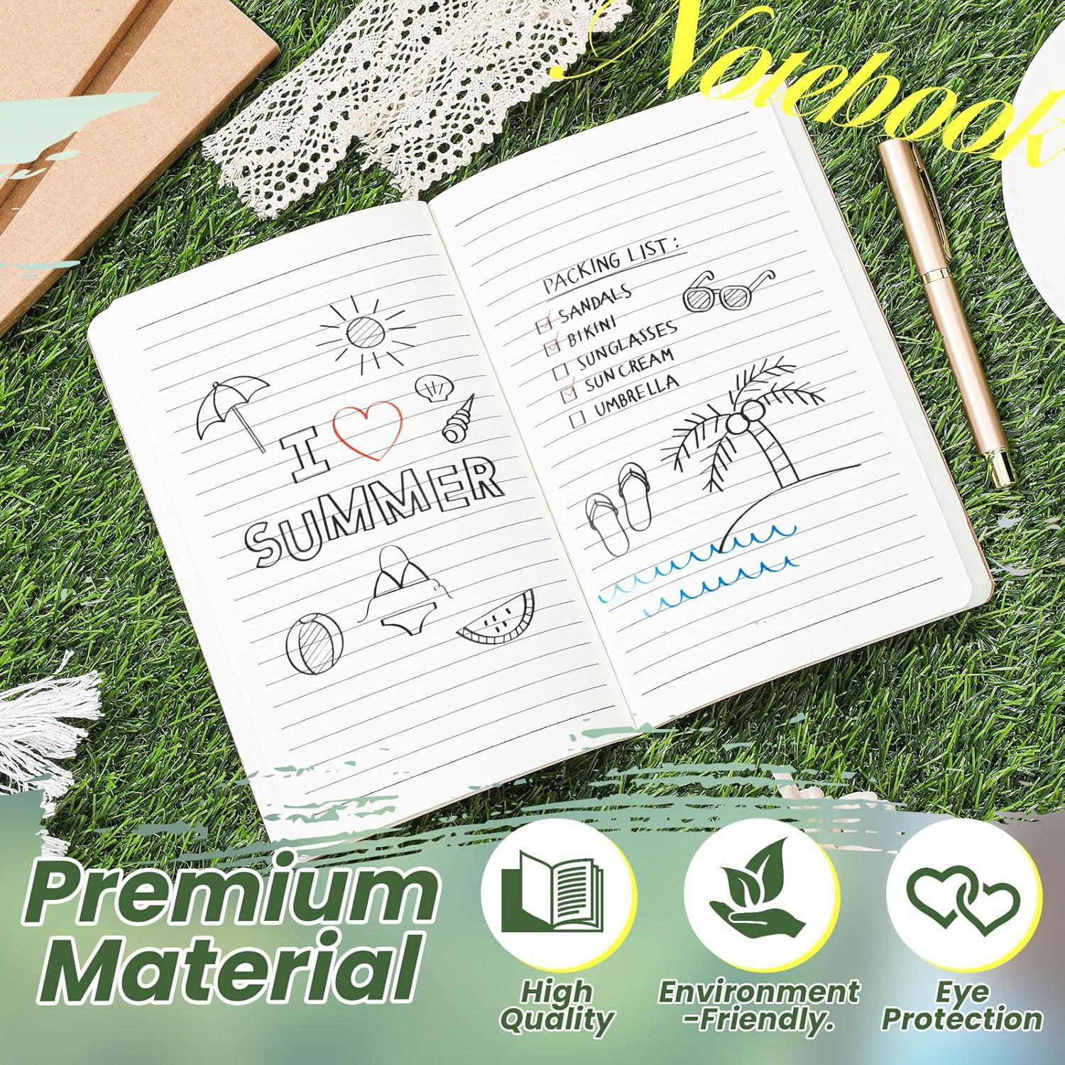 2 Pack A5 Journal Refill 5.5 X 8.2” Refillable Notebook Inserts A5 Paper Refill