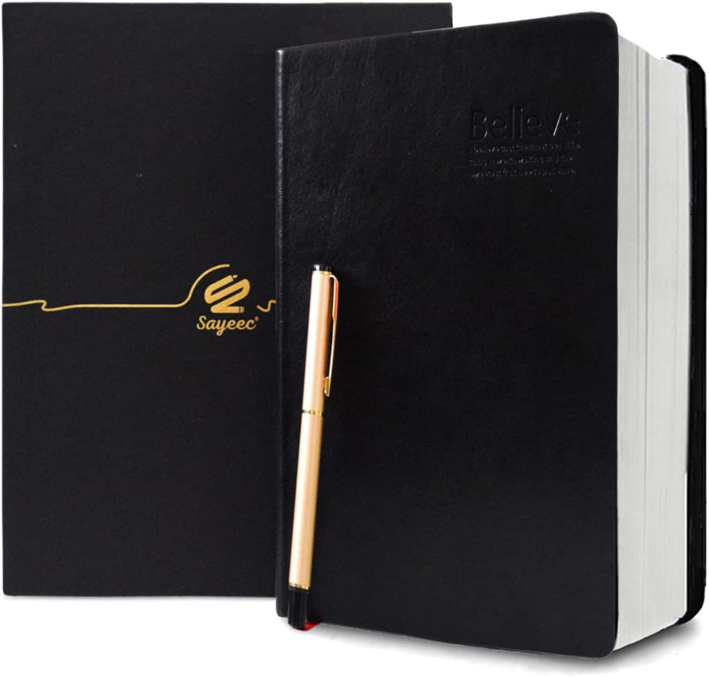 A5 Thick Journal 720 Pages Large Leather Notebook Lined Paper 360 Sheets Writing