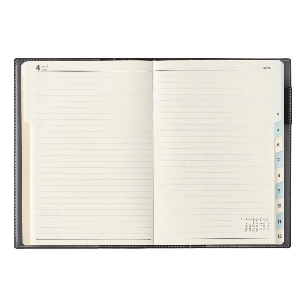 NOLTY Planner 2026 B6 Weekly Carrel 2 Black