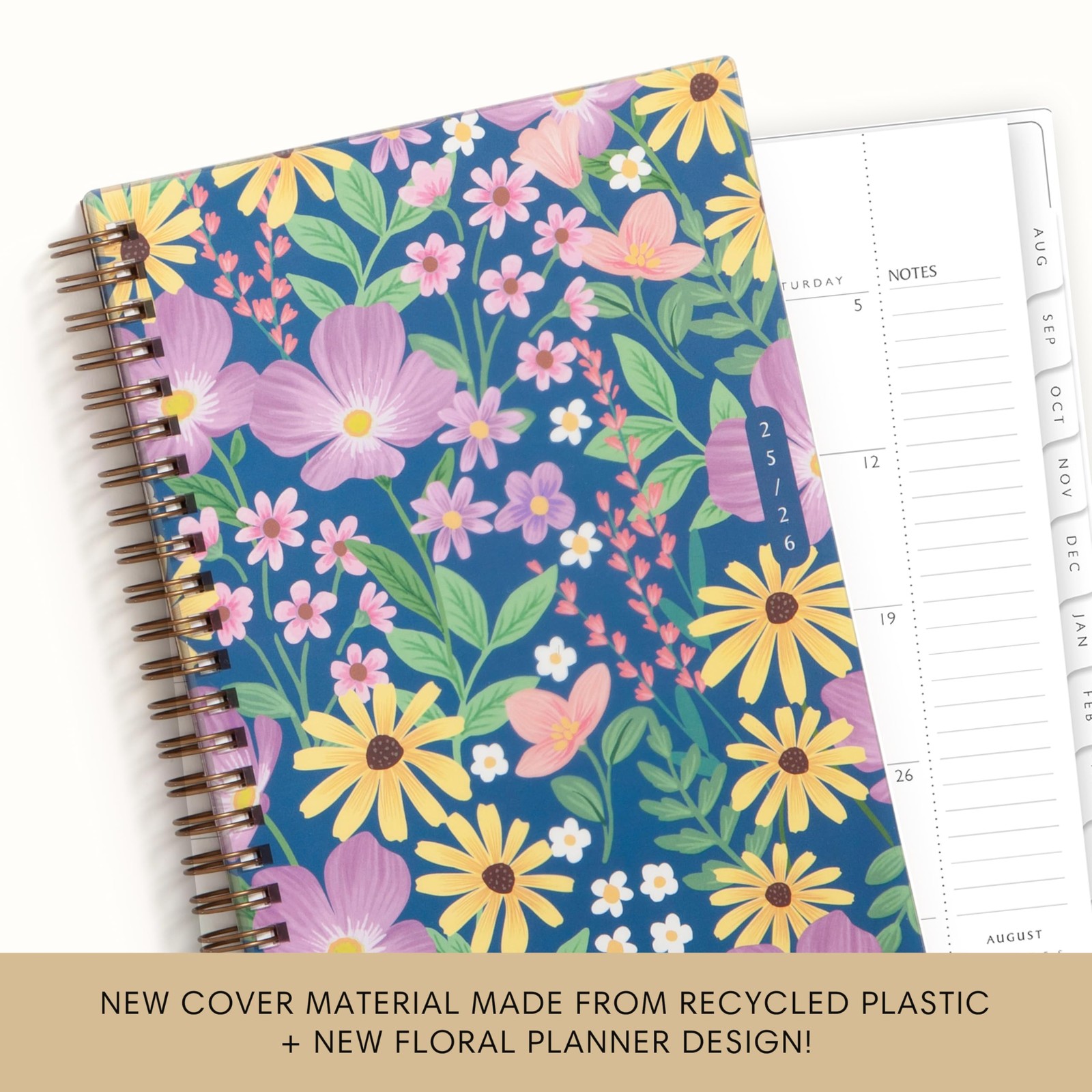 Blue Sky Sustainability 2025-2026 Weekly and Monthly Academic Year Planner Ca…