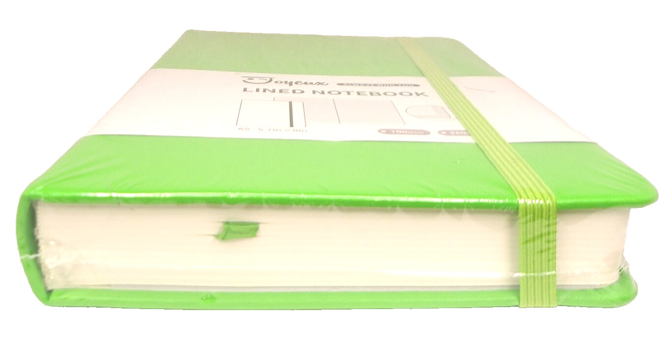 JOYEUX Lined Writing Journal Notebook, A5 College Ruled, 360 Pages, Green