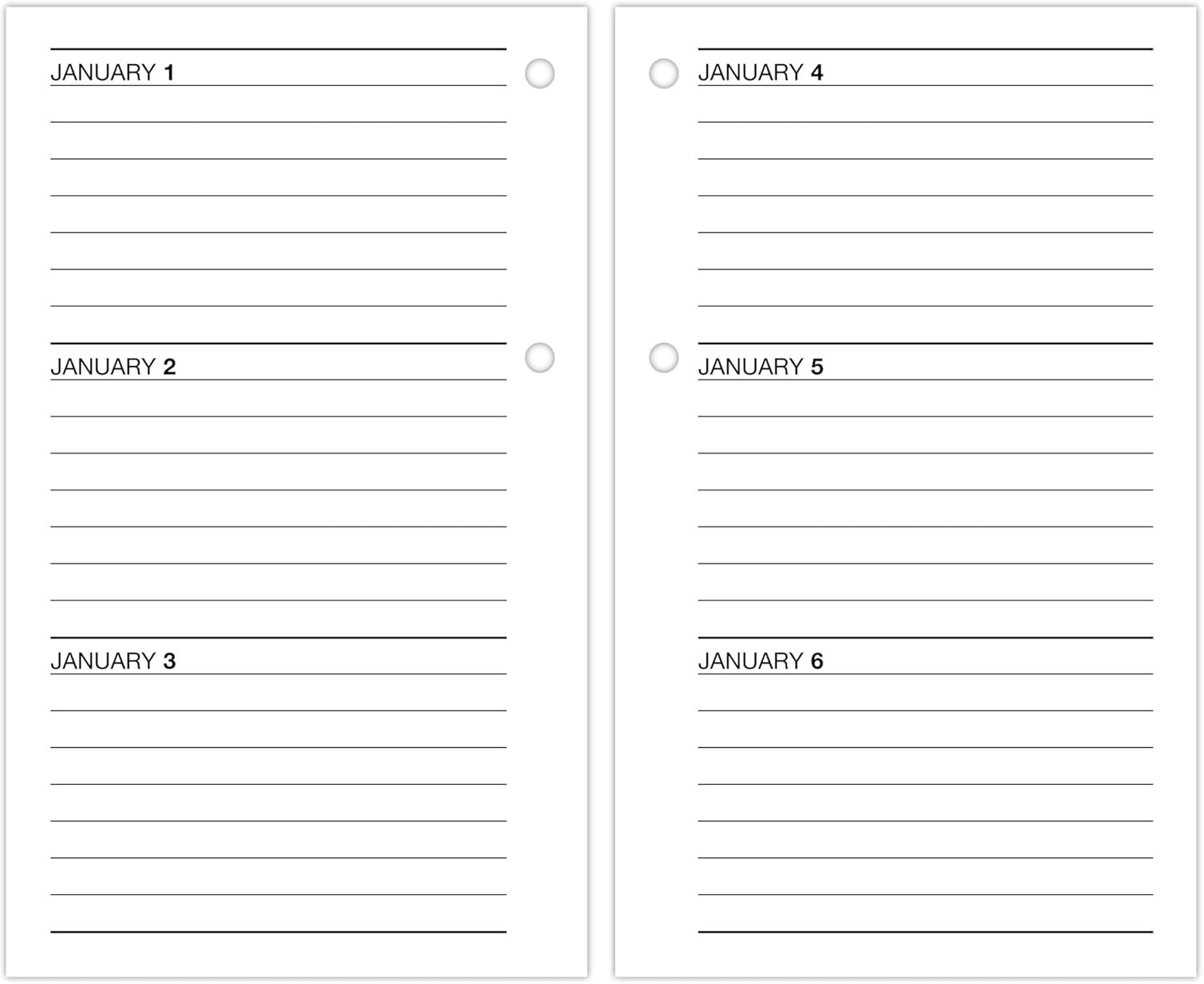 AT-A-GLANCE 2026 Desk Calendar Refill, Daily, 3.5″ x 6″, Standard, Loose-Leaf…