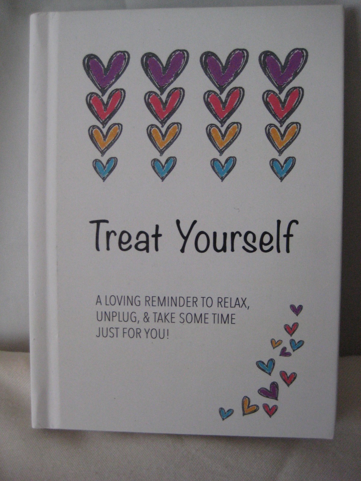 GracePlace Art “Treat Yourself” Notebook Journal 5.75” x 8” 75 double side page