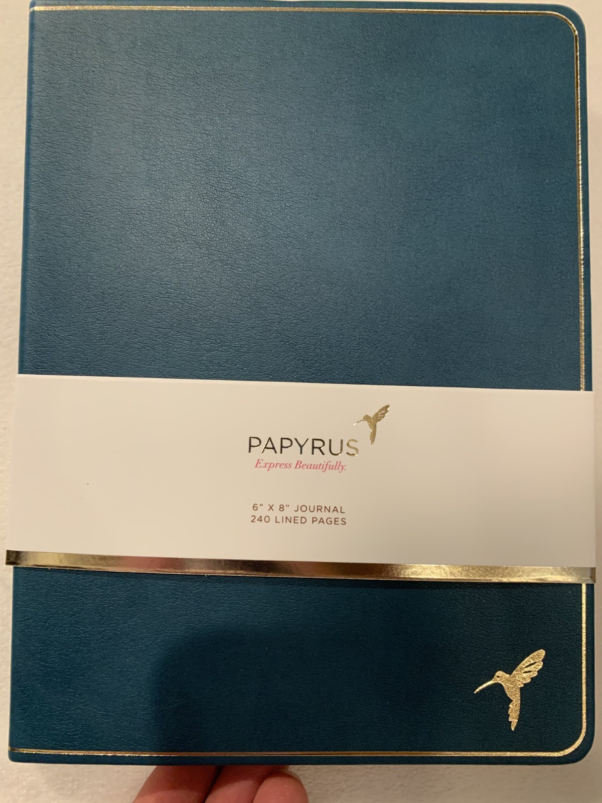 PAPYRUS dark teal Ruled 6×8 Notebook Journal 240 Ivory Lined Pages gift quality