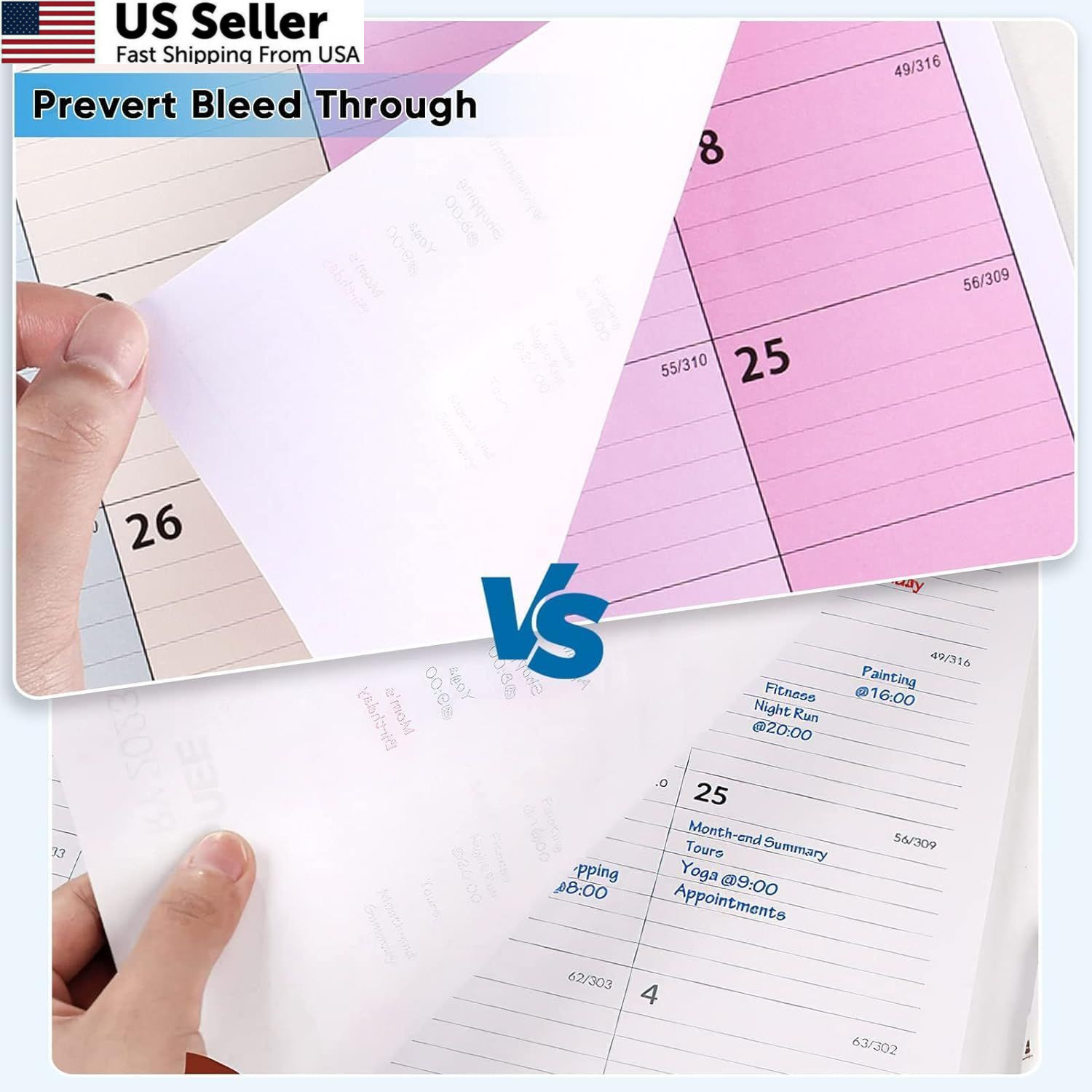 2026 Calendar with Stickers and Clear Waterproof Cover 17 x 12 inch, Colorful