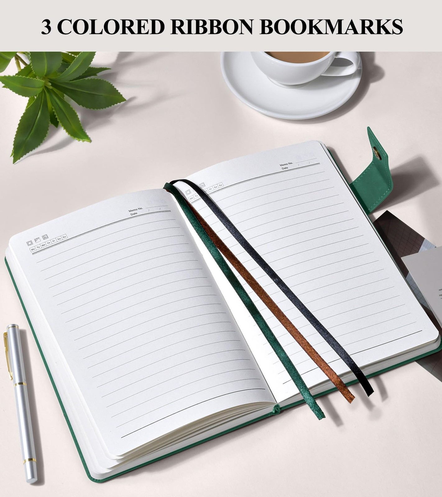 365 Page Thick Lined Journal Notebook for Men A4 size (8.5in x 11in) Green