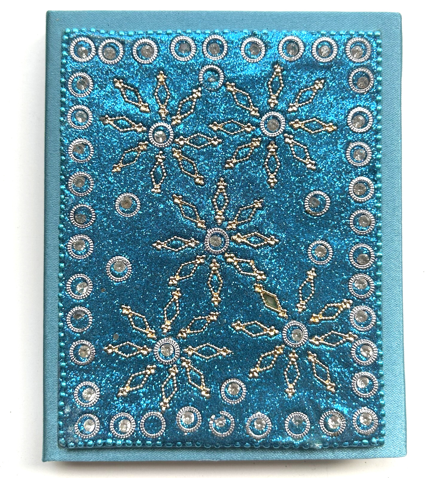 4″ x 5″ Plain Page Journal Book by Studio 18 – Glitzy Cover – Unruled Pages