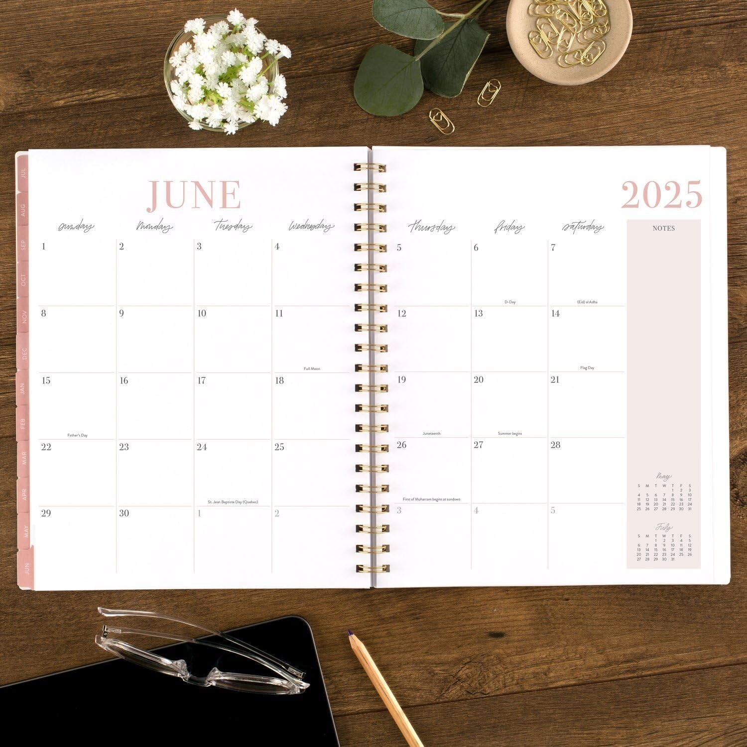Cambridge Planner 2024-2025 Academic Leah Bisch, Weekly & Monthly, 8-1/2″ x 11″