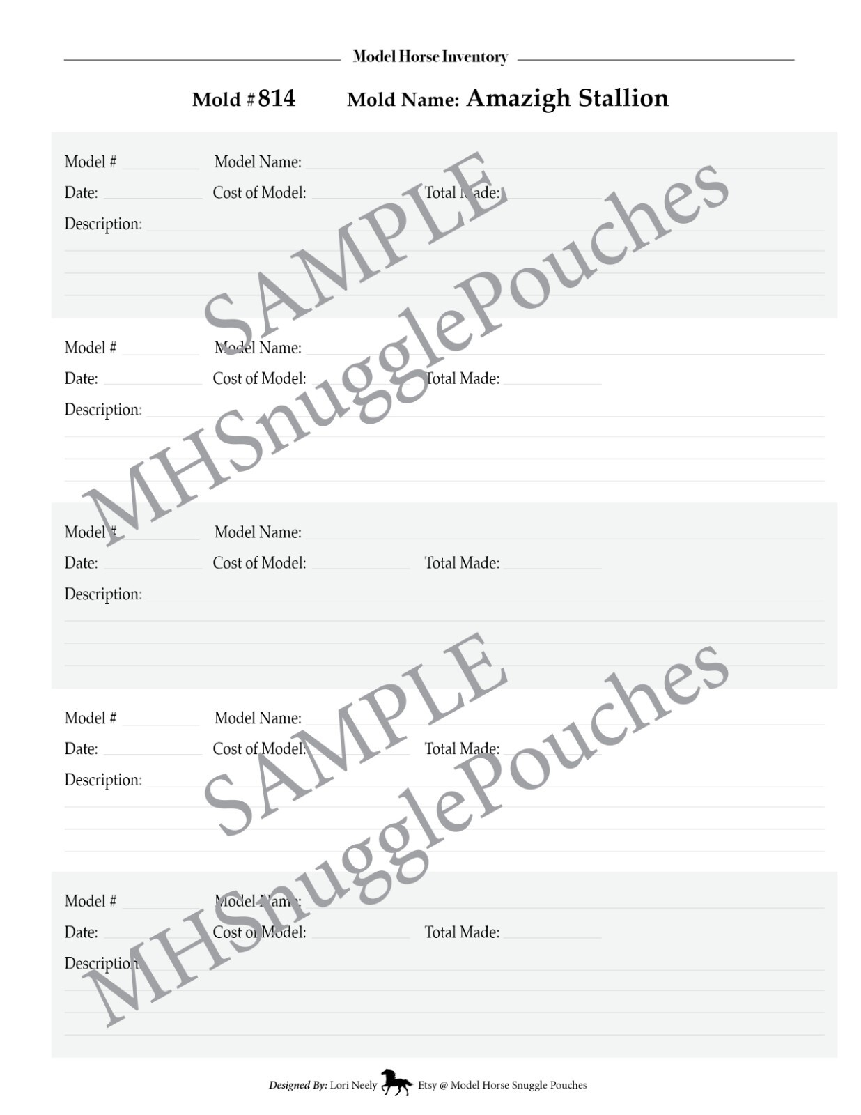 197 pg.DIGITALdownload .PDF TRADITIONAL Breyer Model Inventory 8.5×11 Organizer