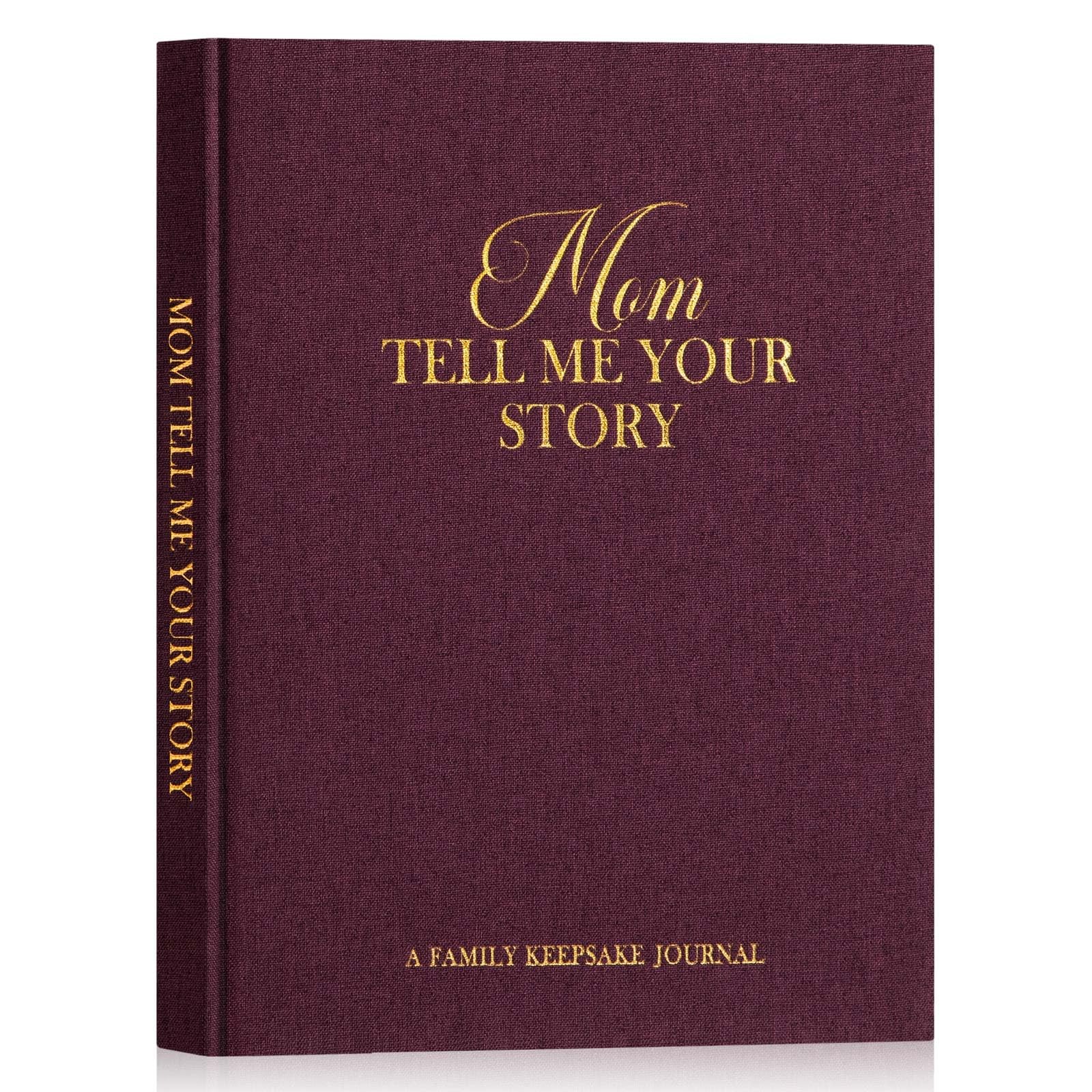 Lanpn Mom Life Story Journal with 270+ Prompts Guided, Mom’s Story, Purple