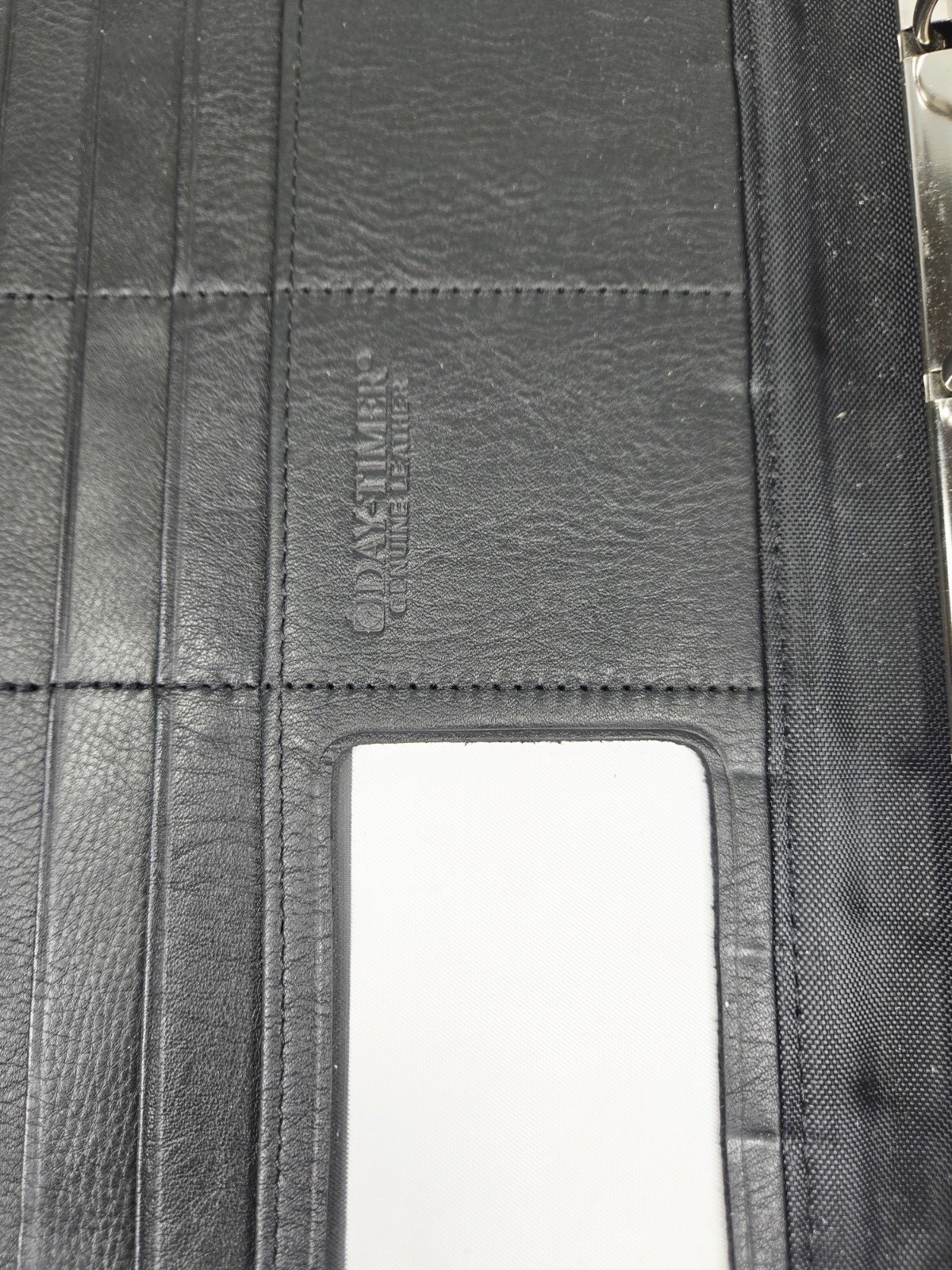 Vintage Daytimer Zip Around Organizer Planner Genuine Leather 11×13 Calender