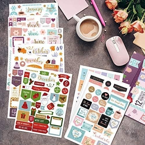 Aesthetic Monthly Planner Stickers – 1100+ Beautiful Design Accessories Enhan…