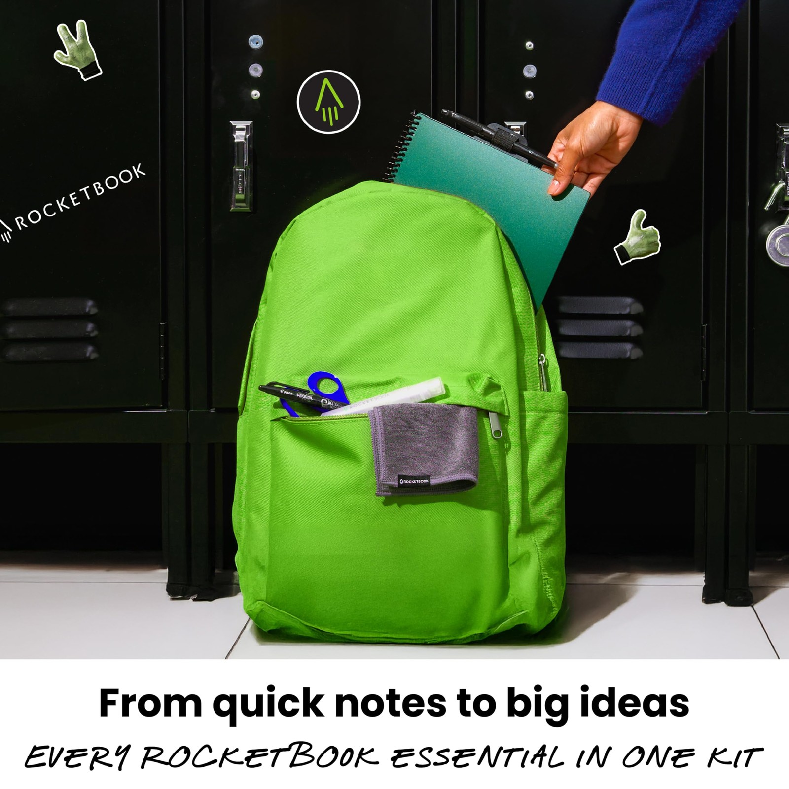 Rocketbook Accessory Kit – Complete Set with 2 FriXion Gel Pens, Spray Bottle…