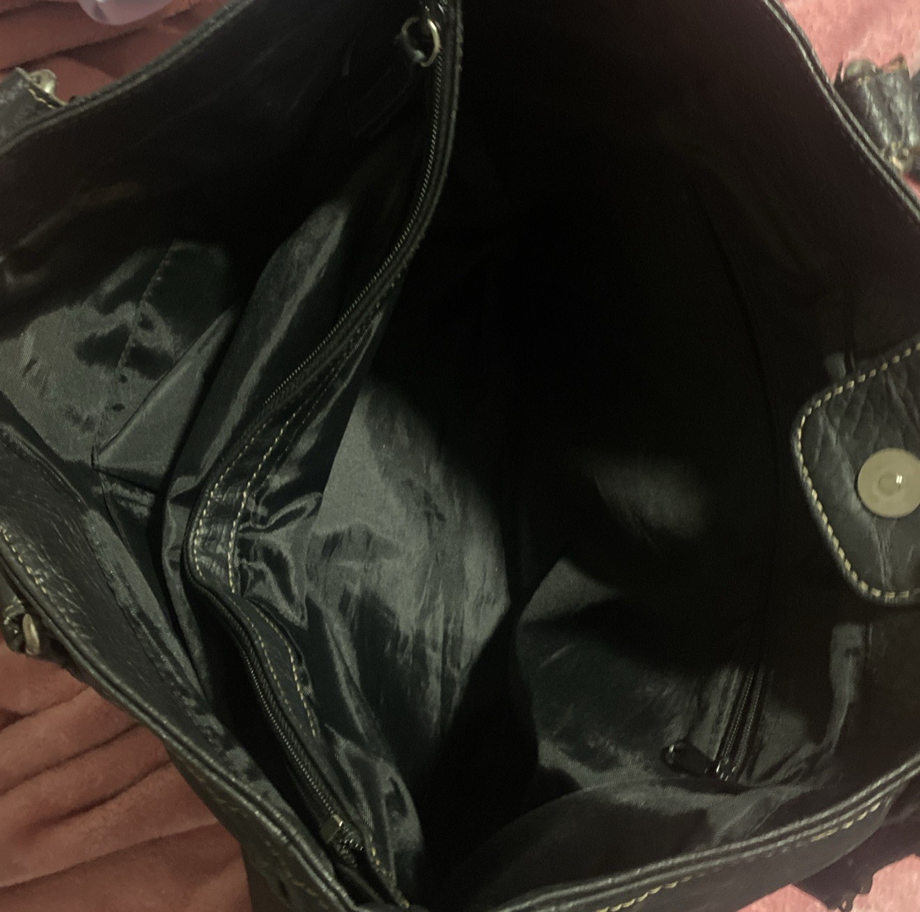 Franklin Covey Black Laptop Business Organizer Bag Tote