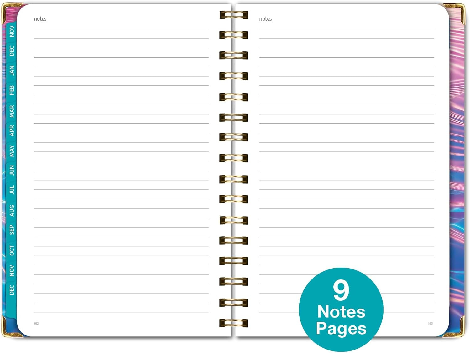 HARDCOVER 2025 Planner, 5.5″X8″: 14 Months (November 2024 – December 2025), Dail