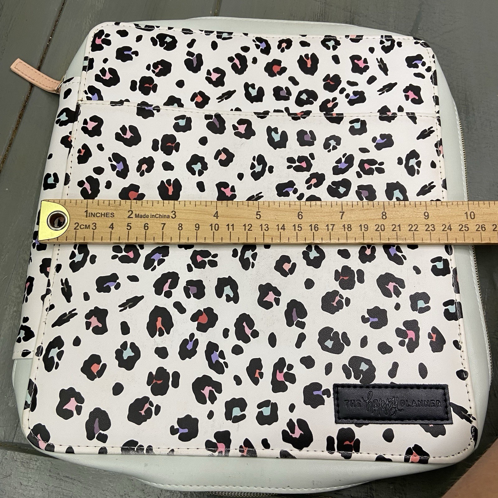 The Happy Planner Colorful Leopard Classic Zip Folio Planner Cover