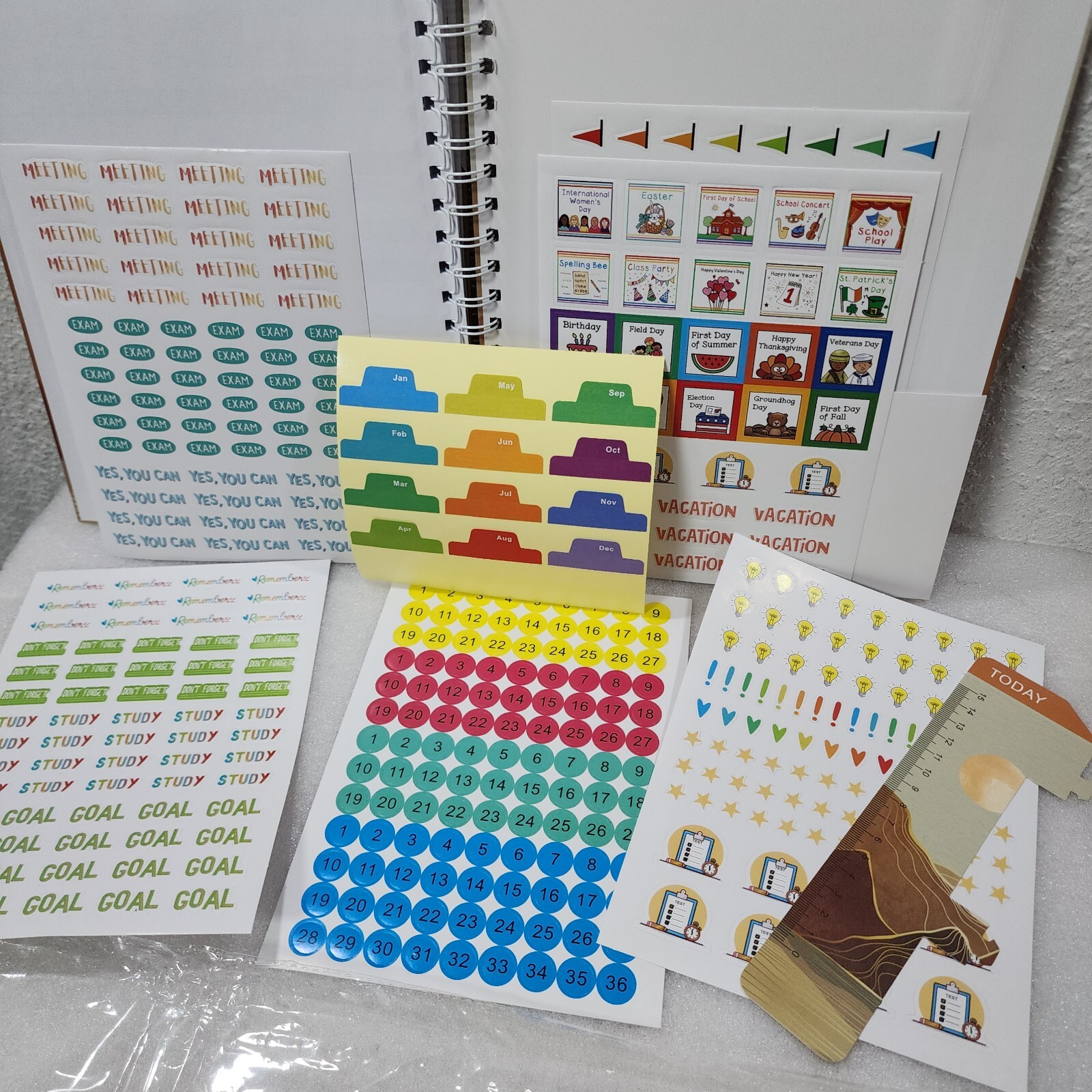 LACCHOUFEE Teacher Academic Planner 2023-2024 Hardcover, Twin-Wire Binding