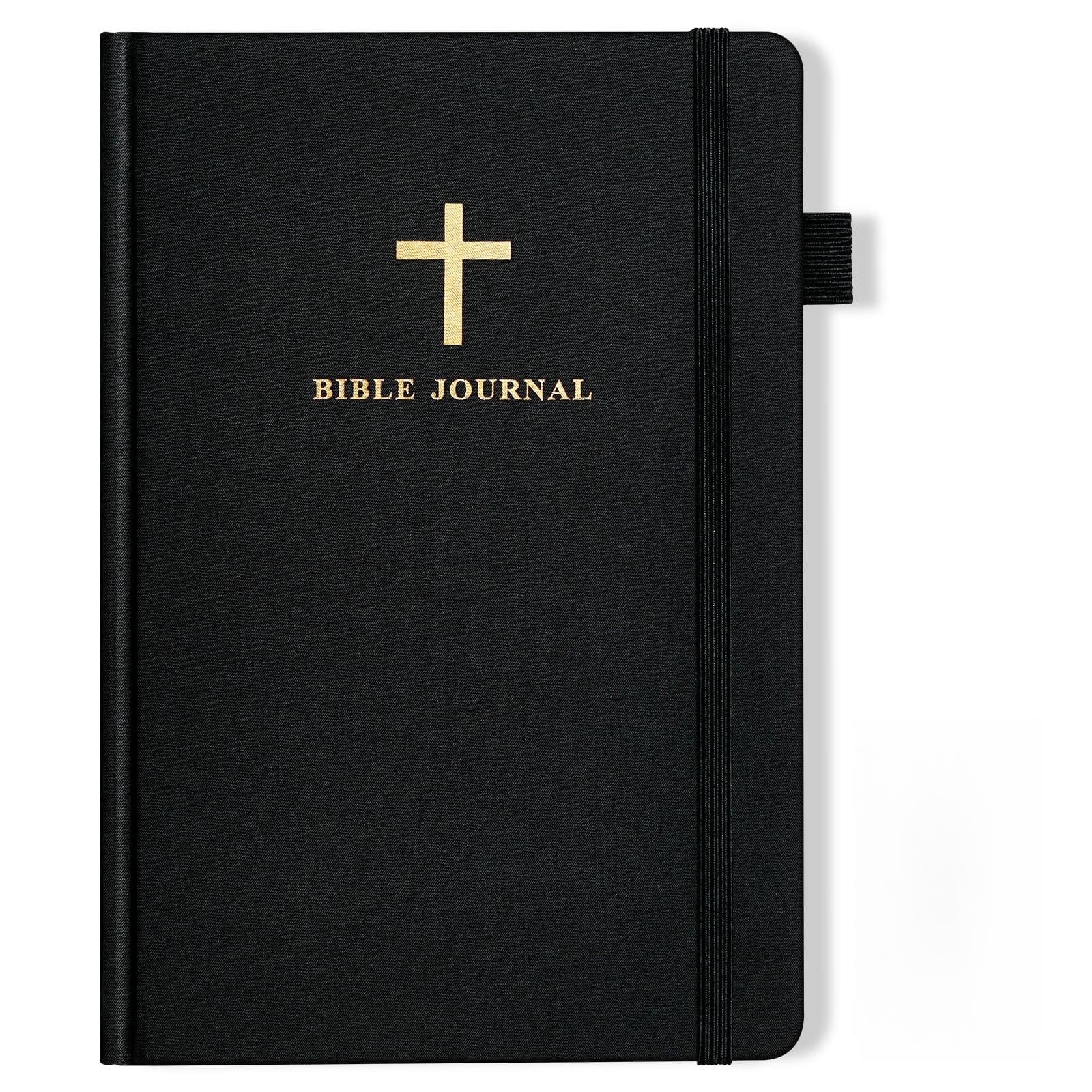 JUBTIC Bible Journal for Men, 4-Month Christian Notebooks Black