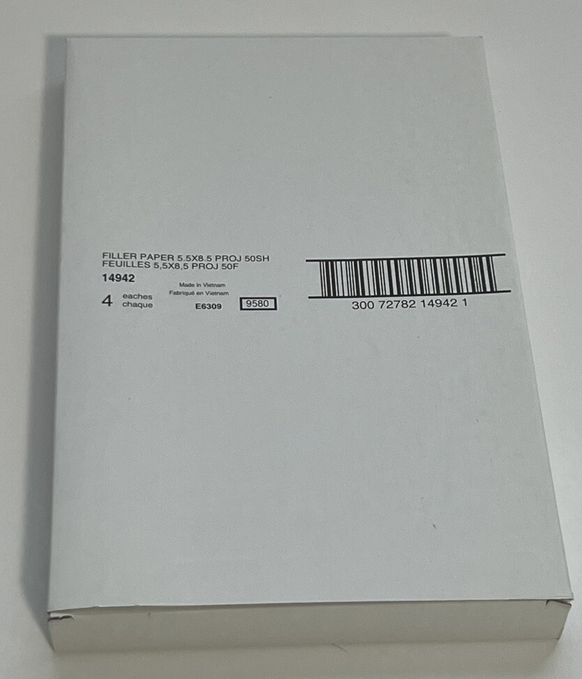 Martha Stewart Avery Filler Paper Project Planner Sheets 5.5 x 8.5 200 Sheets
