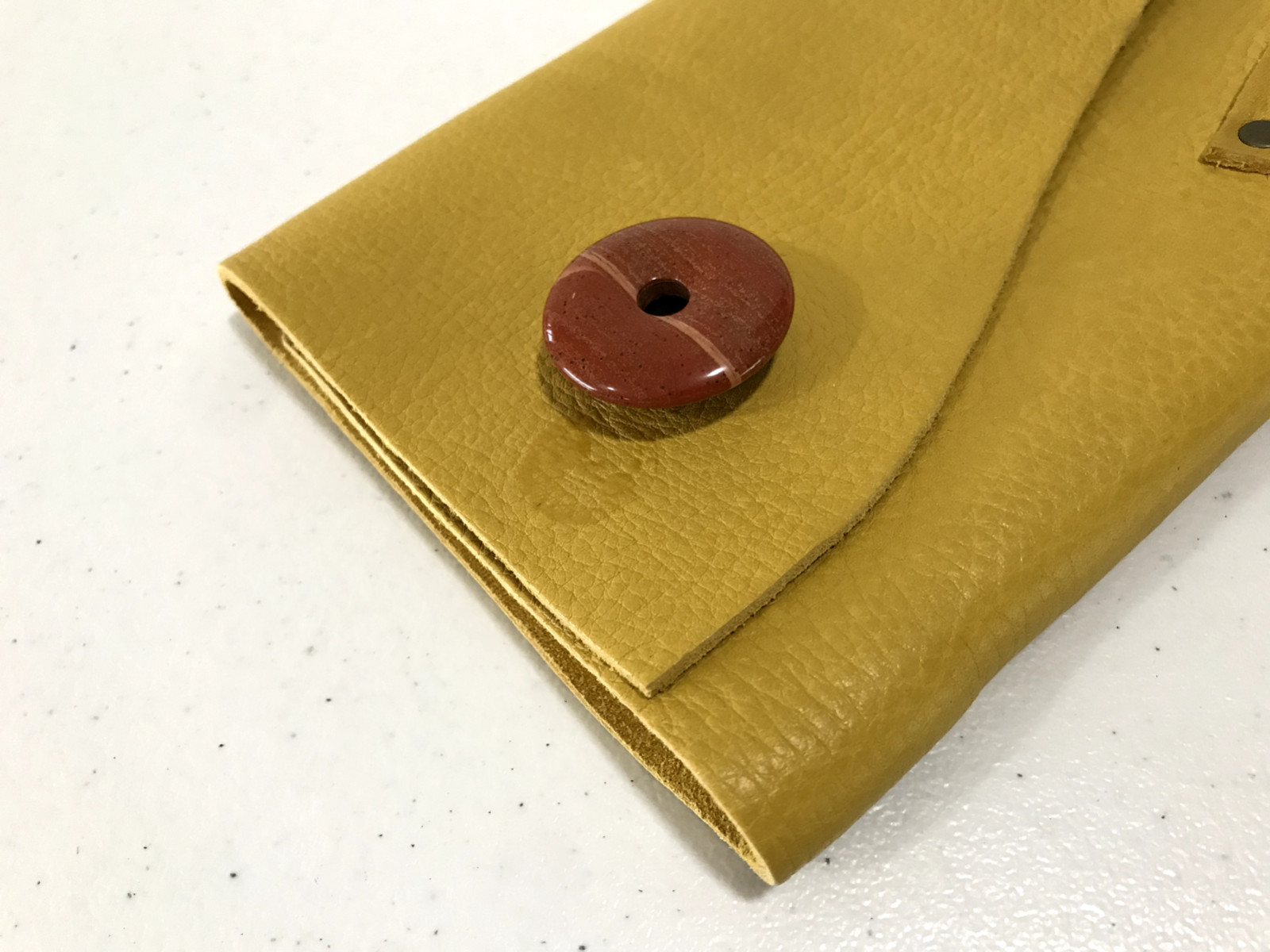 Portland Leather Goods Yellow Journal Notebook As Is READ