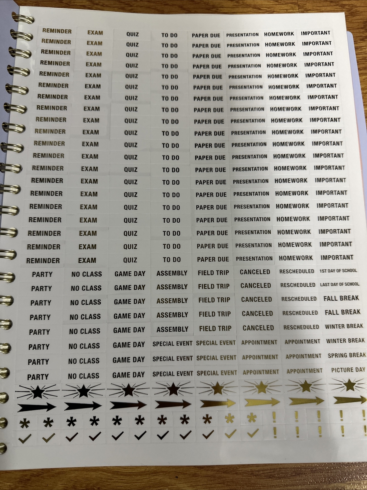 2023 Lifestyle Collection Student / Teacher Jumbo Weekly Planner