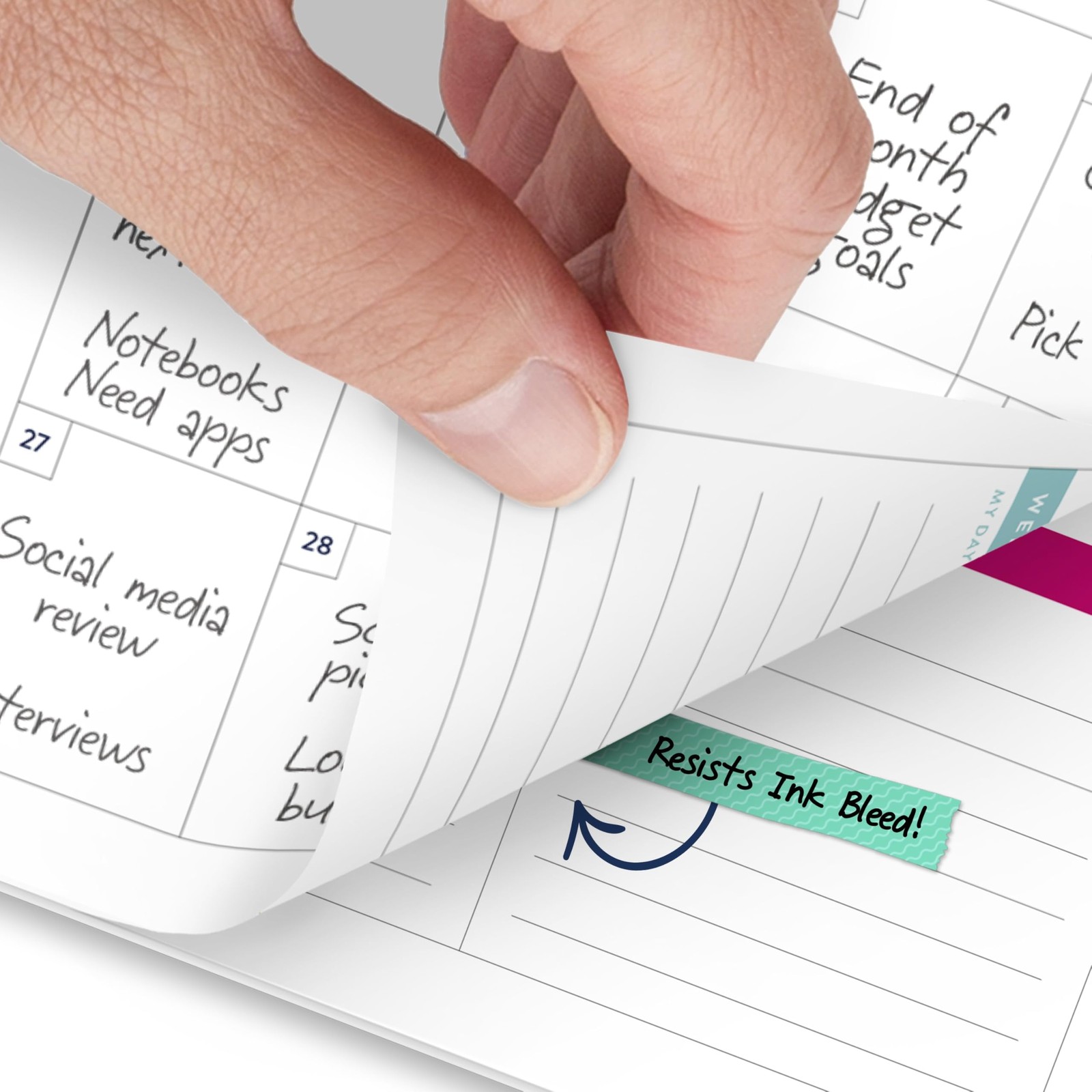 AT-A-GLANCE 2027 Planner, Simplified by Emily Ley, 5.5″ x 8.5″, Happy Stripe