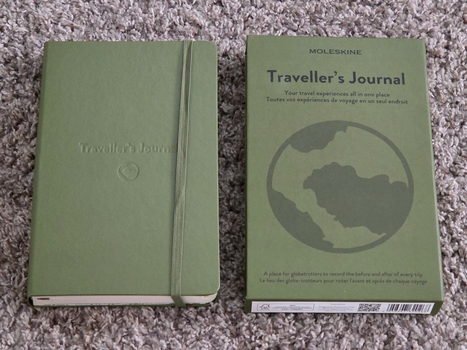 Moleskine Guided Traveller’s Journal Green 5.12″x8.25″ – 400 Pages NEW