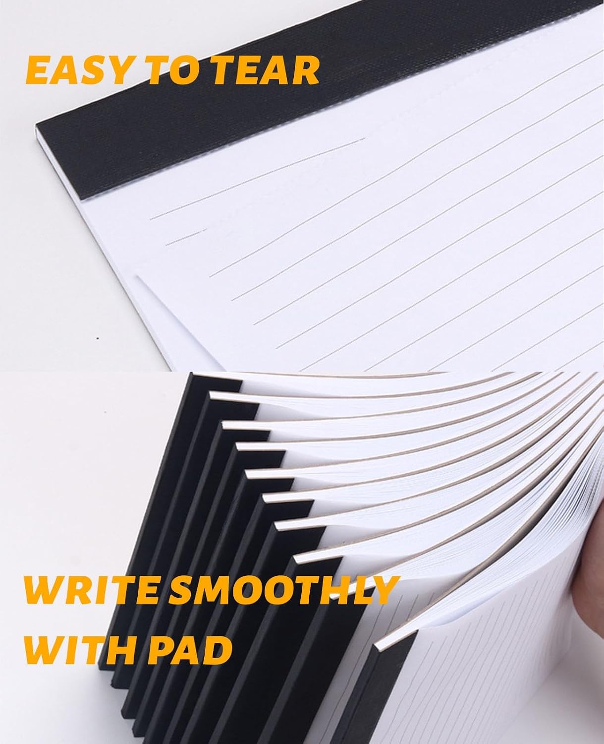 A4 PU Leather Portfolio Folder with 30 Pages Paper Padfolio Business Organizer
