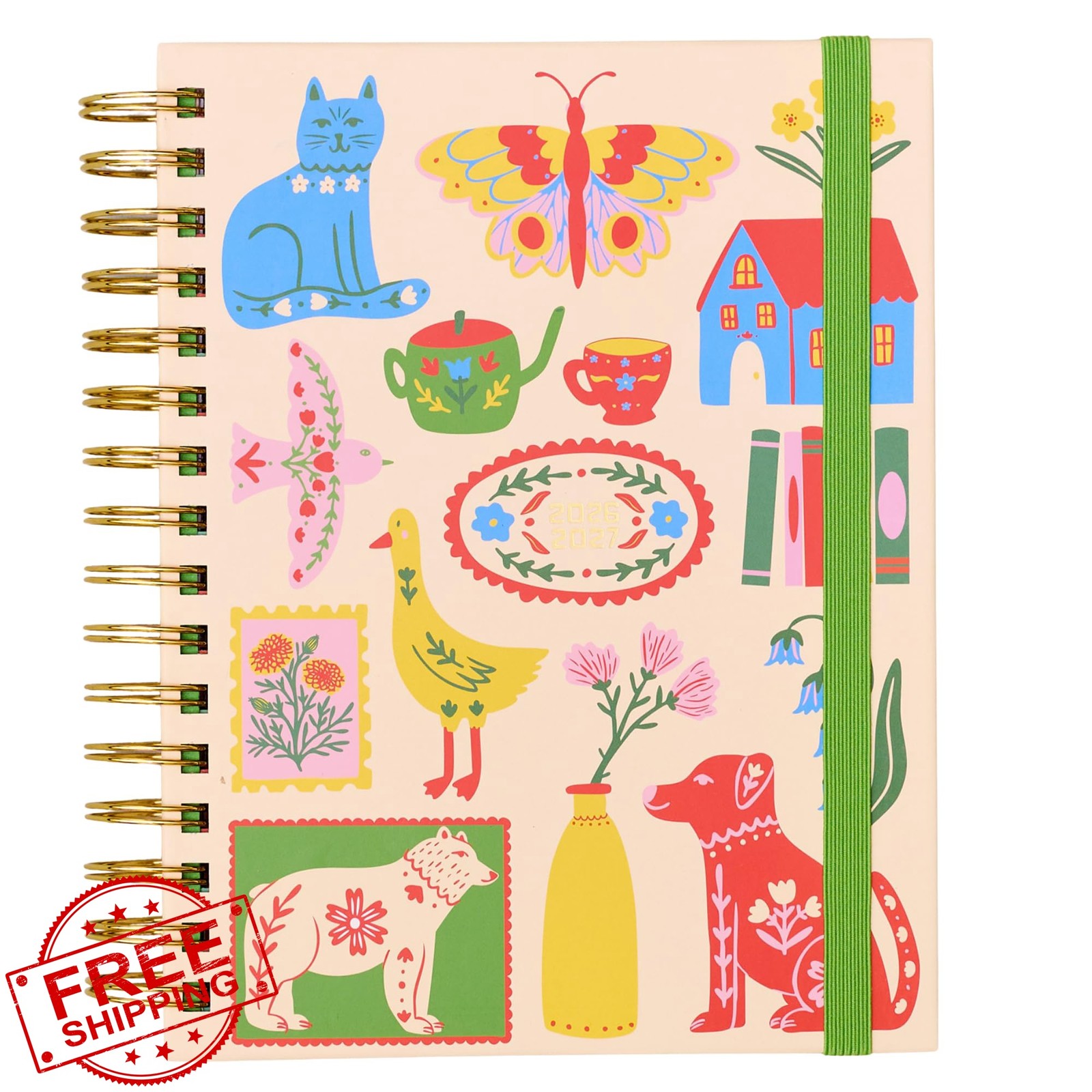 ban.do Medium Planner Icons 8.5″ x 6.5″ Aug 2026-Dec 2027