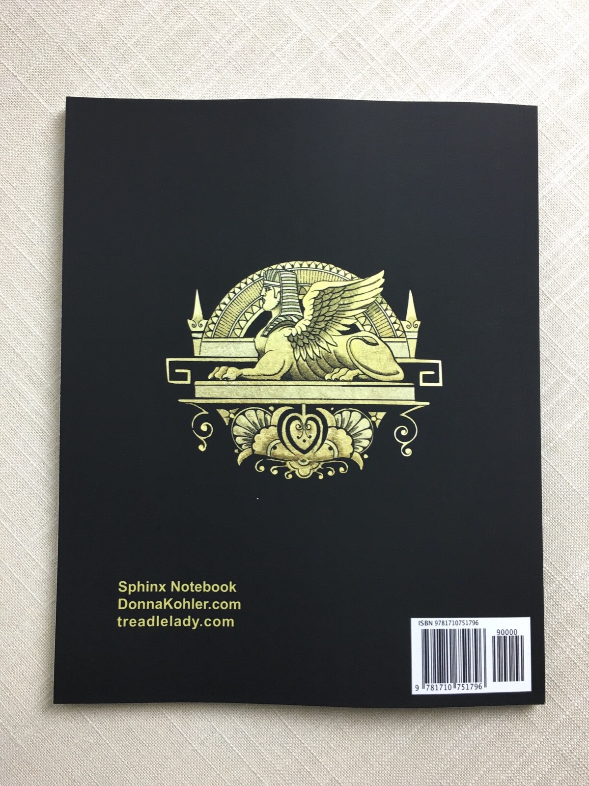 Singer Sphinx Sewing Machine Decal Notebook Large Composition Journal 8 x 10 in.