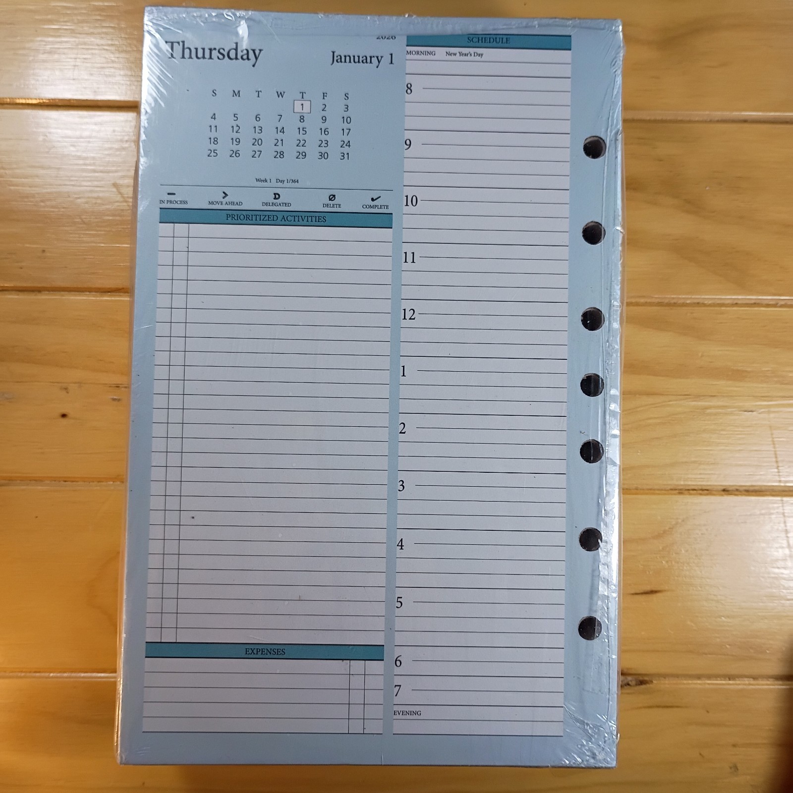 2x At-A-GLANCE My Day Size 4 Planner With Monthly Calendas #281-225
