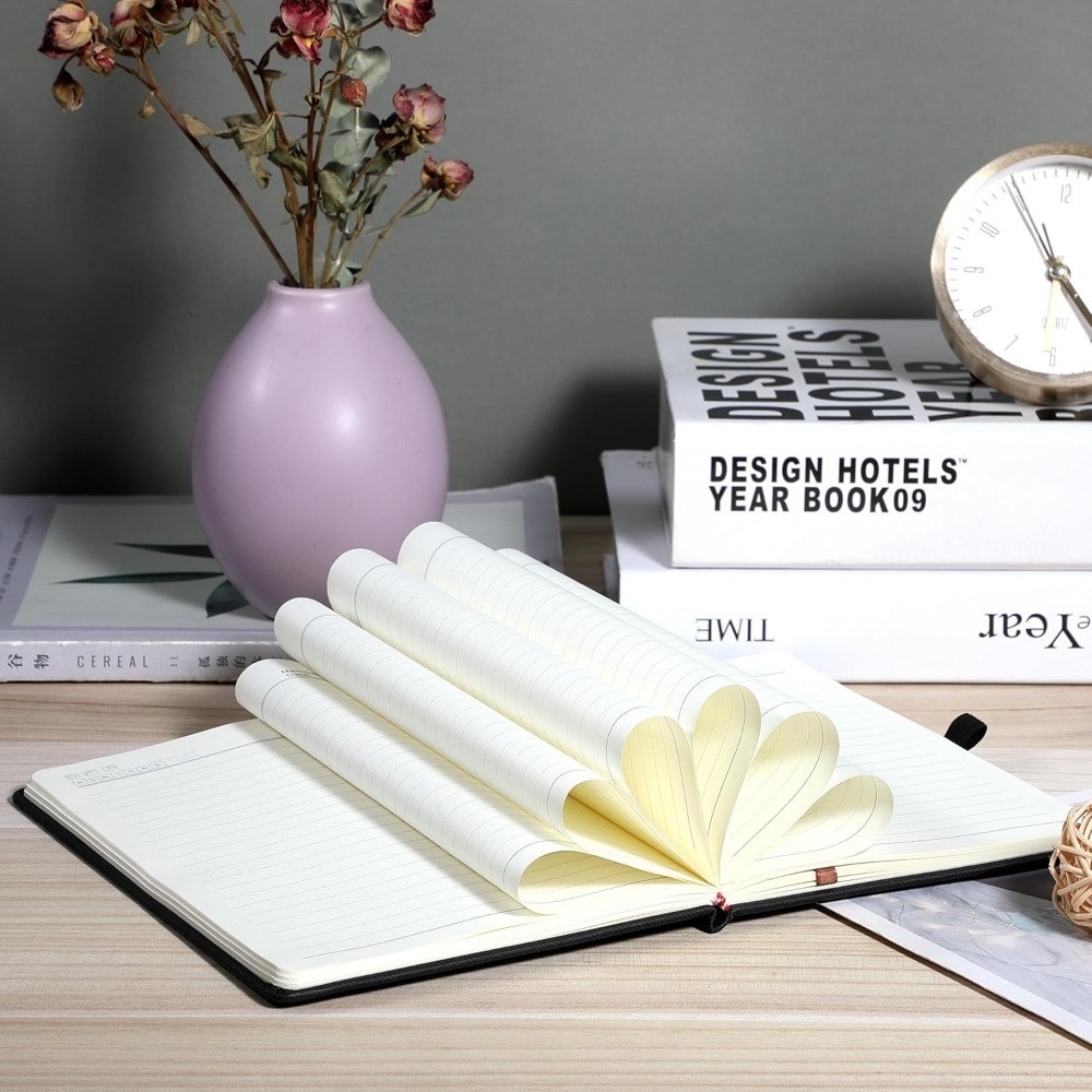 Lined Hardcover Notebook for Work Journal Writing Note Taking Diary with Pen