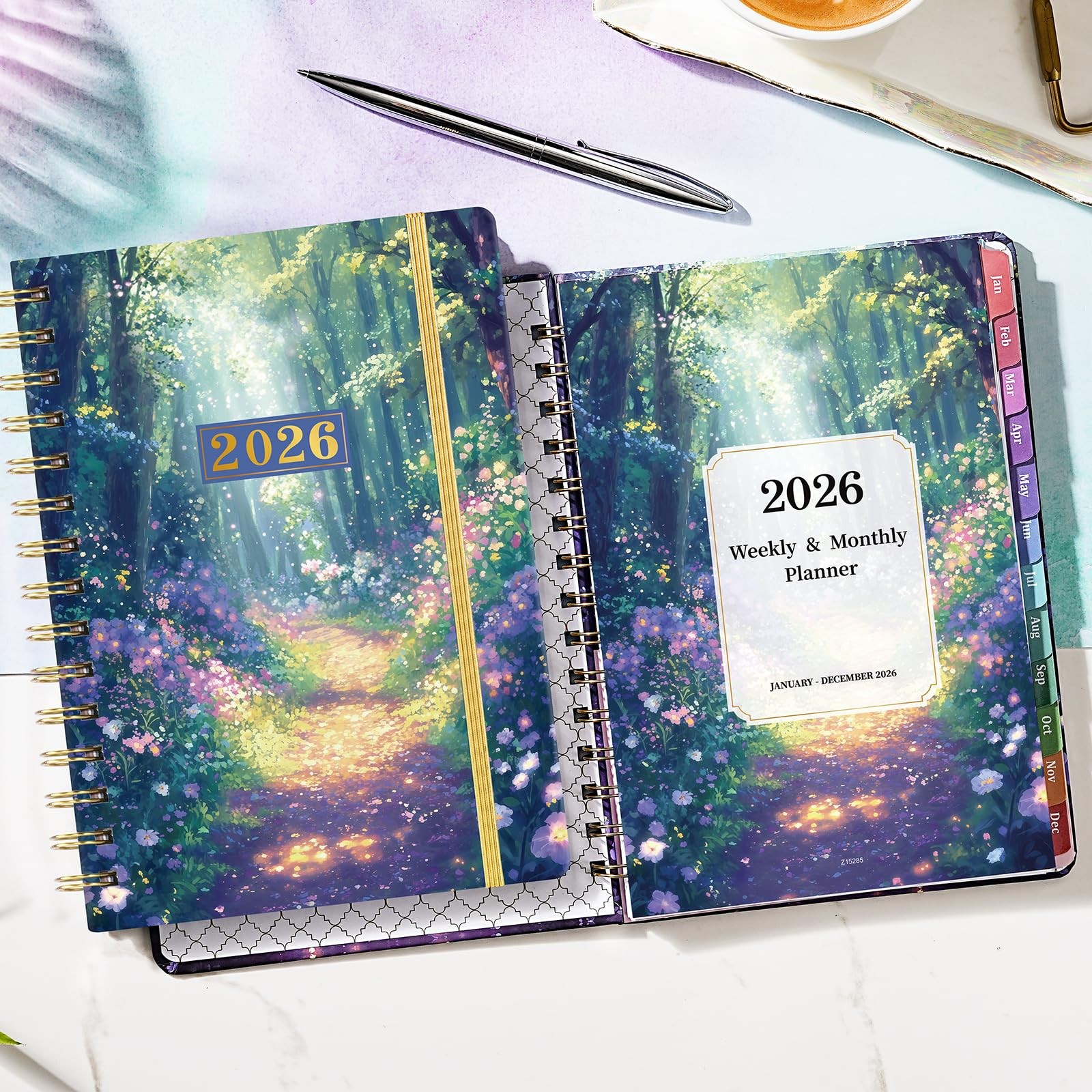 Planner 2026, Jan To Dec 8.5×6.4 Inch, Weekly Monthly, Multicolor