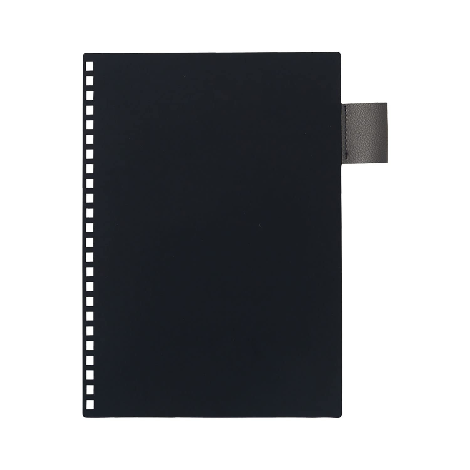 Lihit lab. Open Ring Notebook Synthetic Leather Cover A5 Gray N2993-27