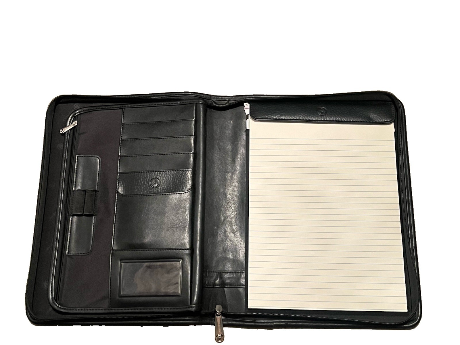 Vintage Avenues America Planner Black Leather Organizer ZipFolio Tuscany Style