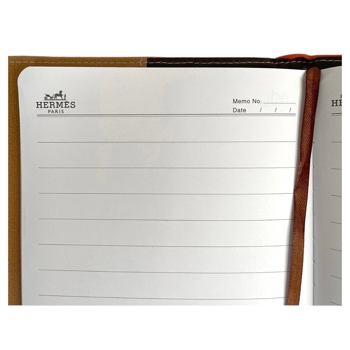 Hermes VIP/GWP Orange Vegan Notebook Journal Magnetic Closure w/ Pen